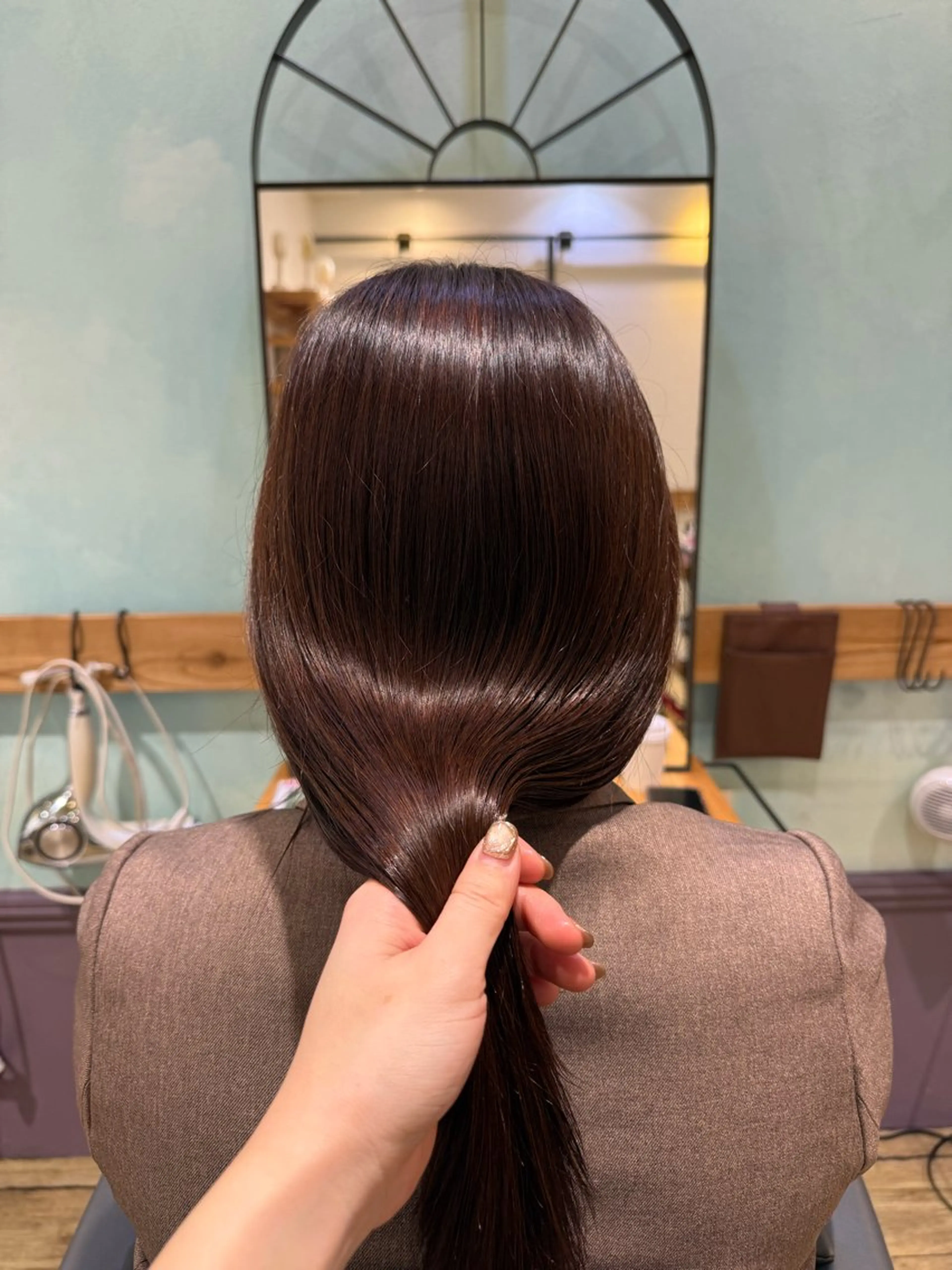 セミロング カラー ヘアカラー Meguro/海外風 /艶カラー⭐️のヘアスタイル