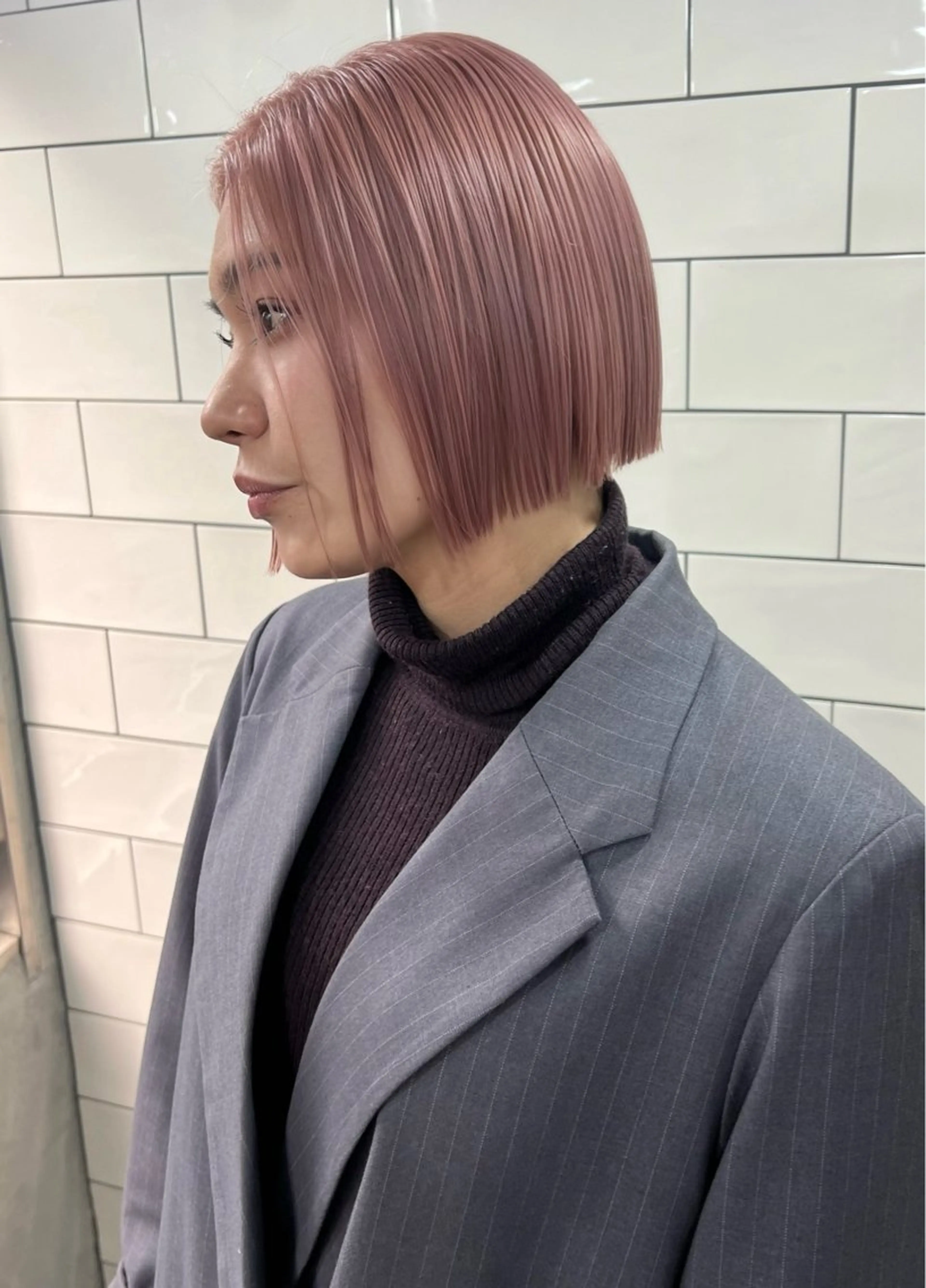 ショート カット ヘアカラー ブリーチ/ハイトーン レイヤー/Maanaのヘアスタイル