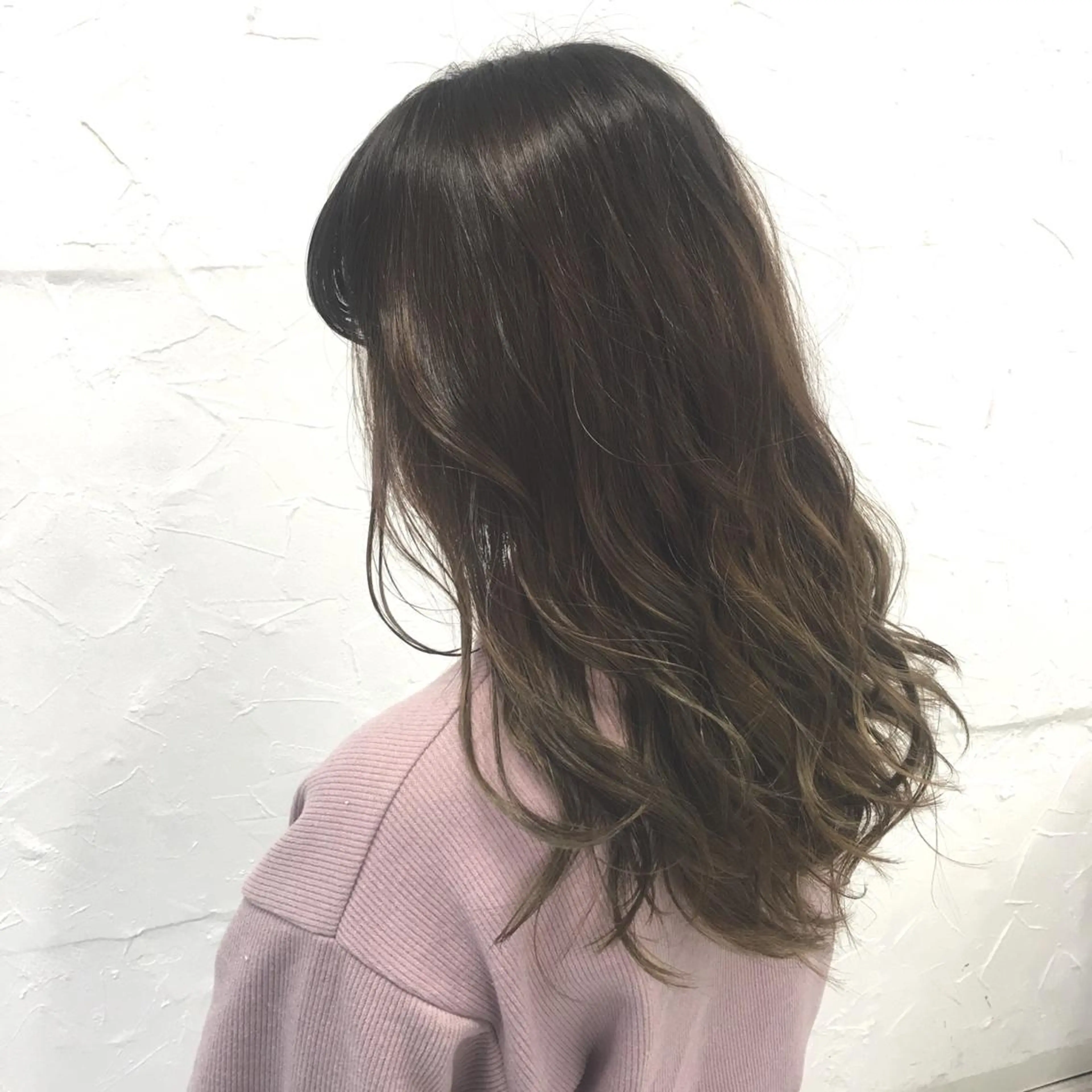 セミロング ヘアアレンジ 大人垢抜け ダブルカラー【上野】のヘアスタイル