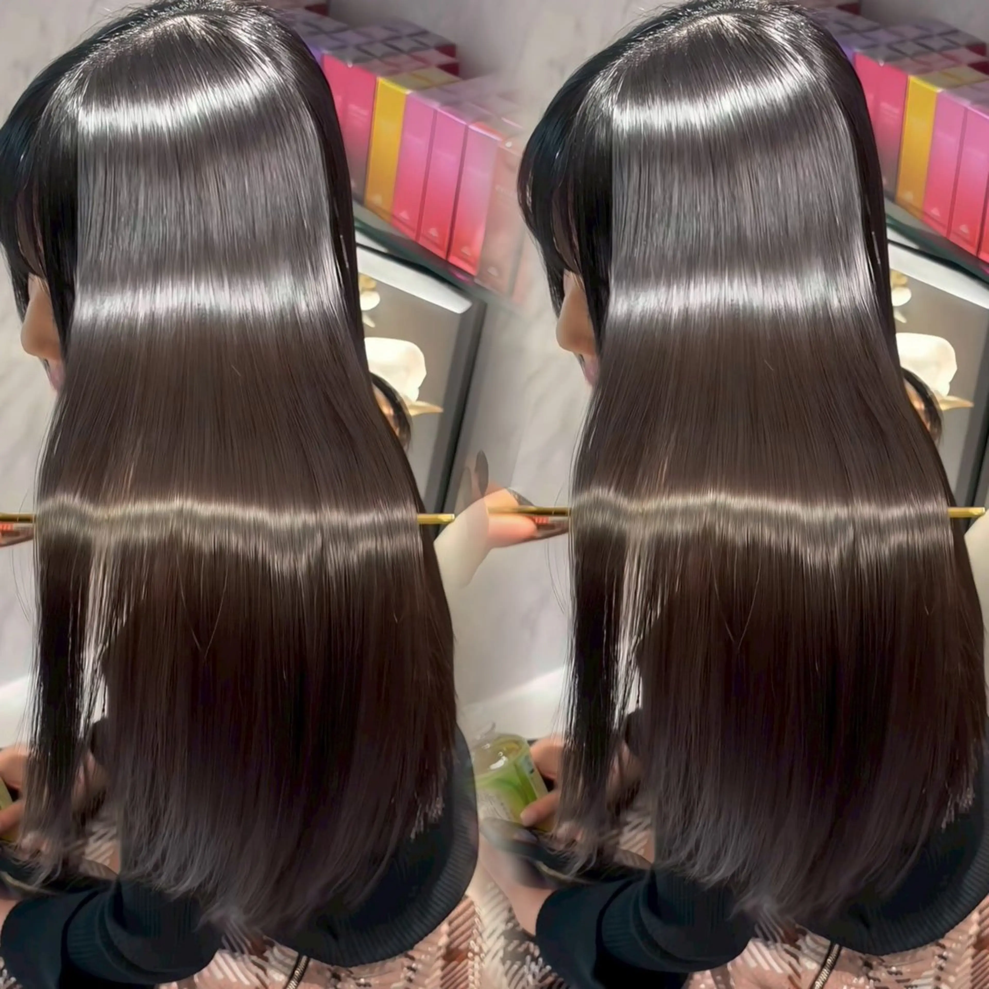 ロング カラー カット ヘアカラー 縮毛矯正 髪質改善/美髪矯正 艶髪/Takutoのヘアスタイル