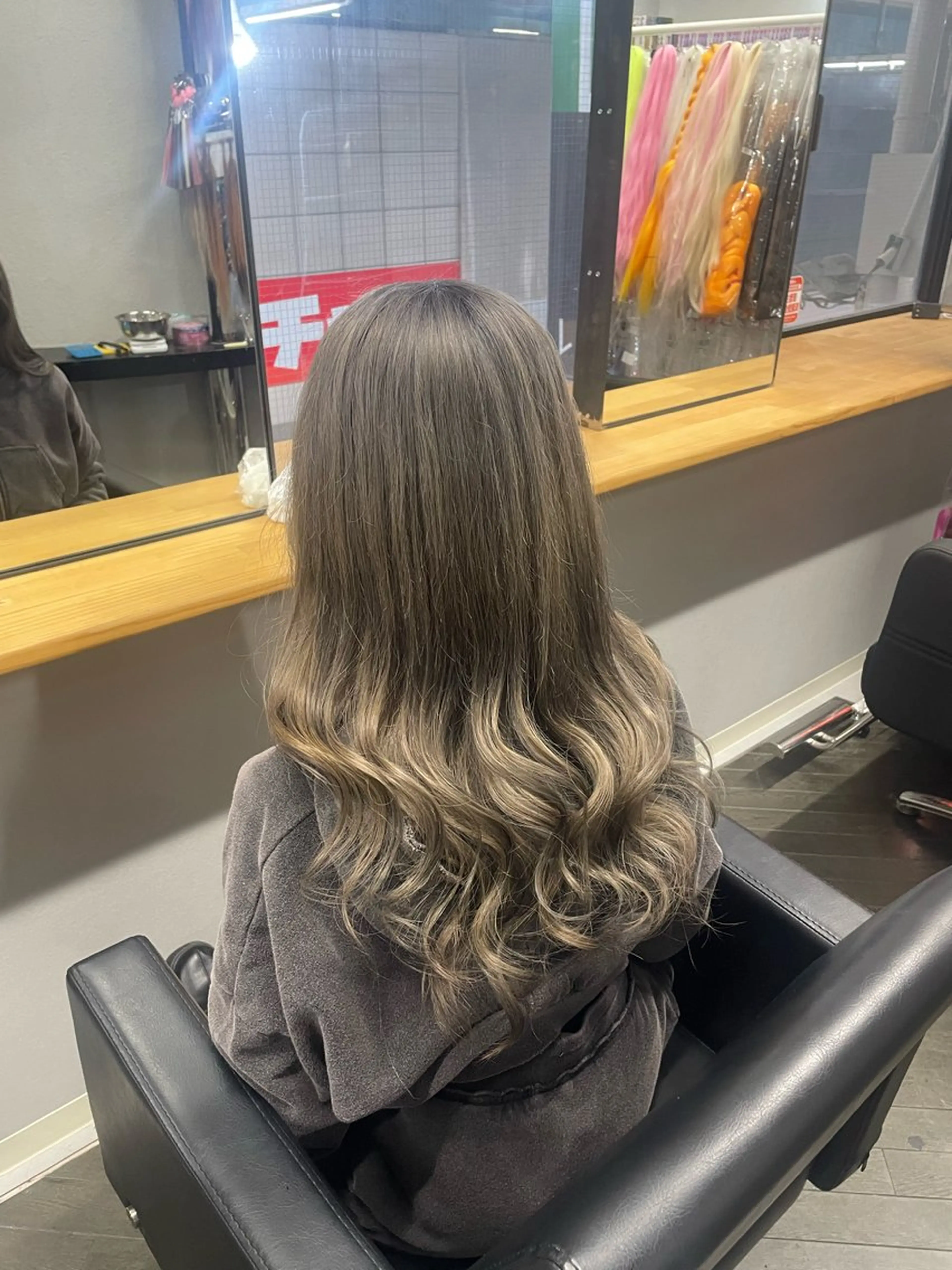 ロング カラー ヘアカラー 朝斗/ブリーチなし ・Wカラー・エクステのヘアスタイル