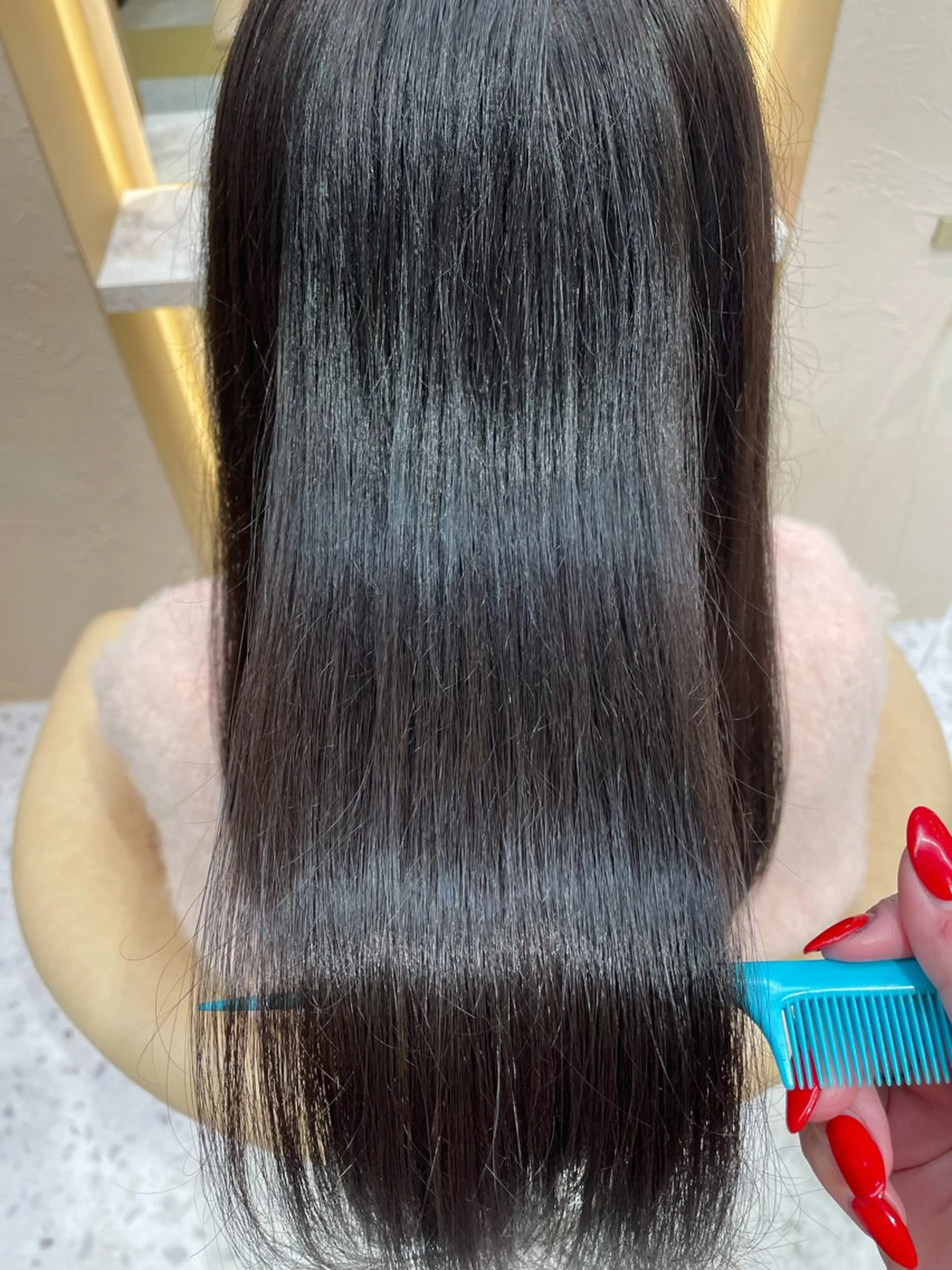 ロング カラー カット ヘアカラー トリートメント 韓国ヘア/髪質改善 /Harunaのヘアスタイル
