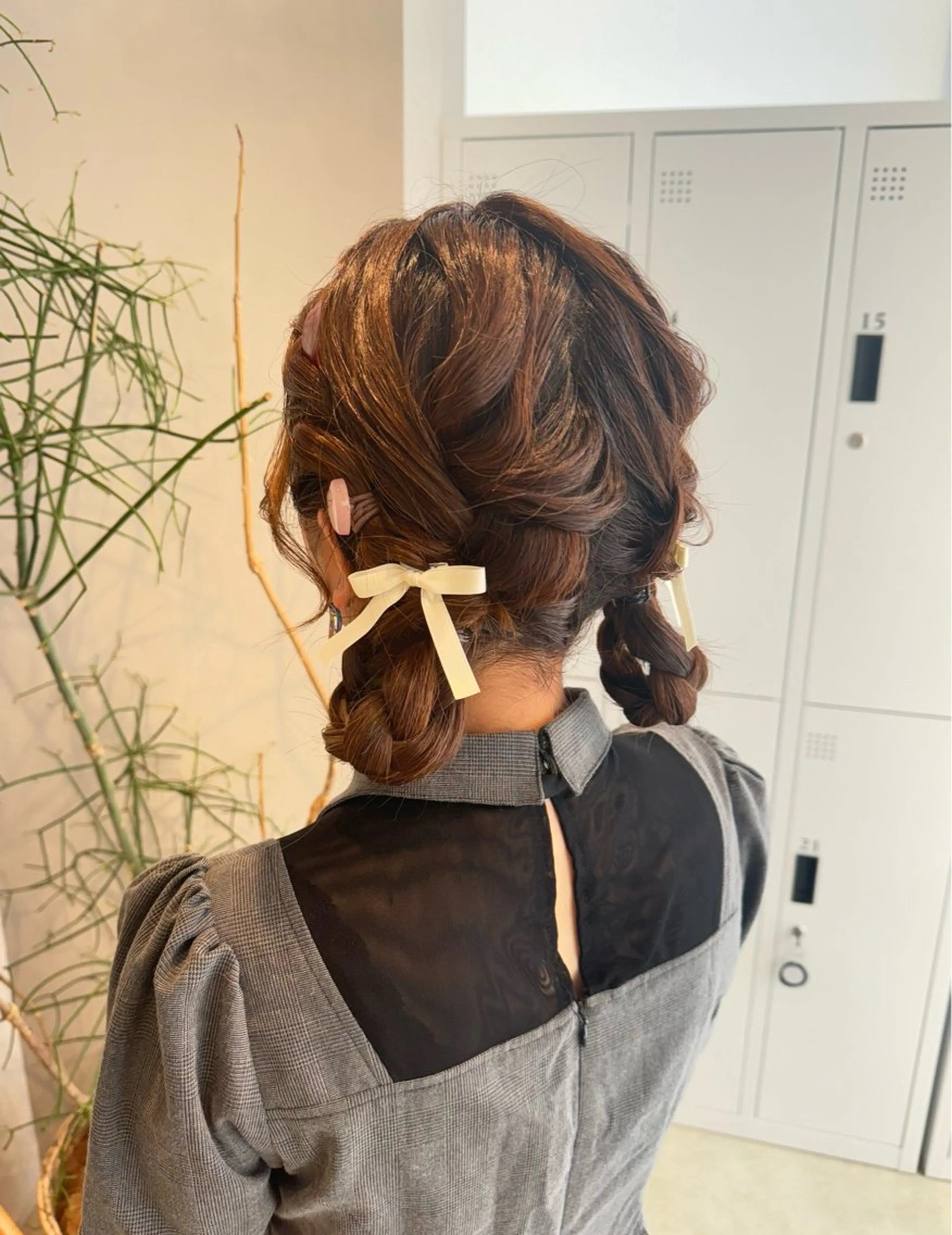 ヘアアレンジ 透明感カラー✨艶髪 制作🌱山根あゆみのヘアスタイル