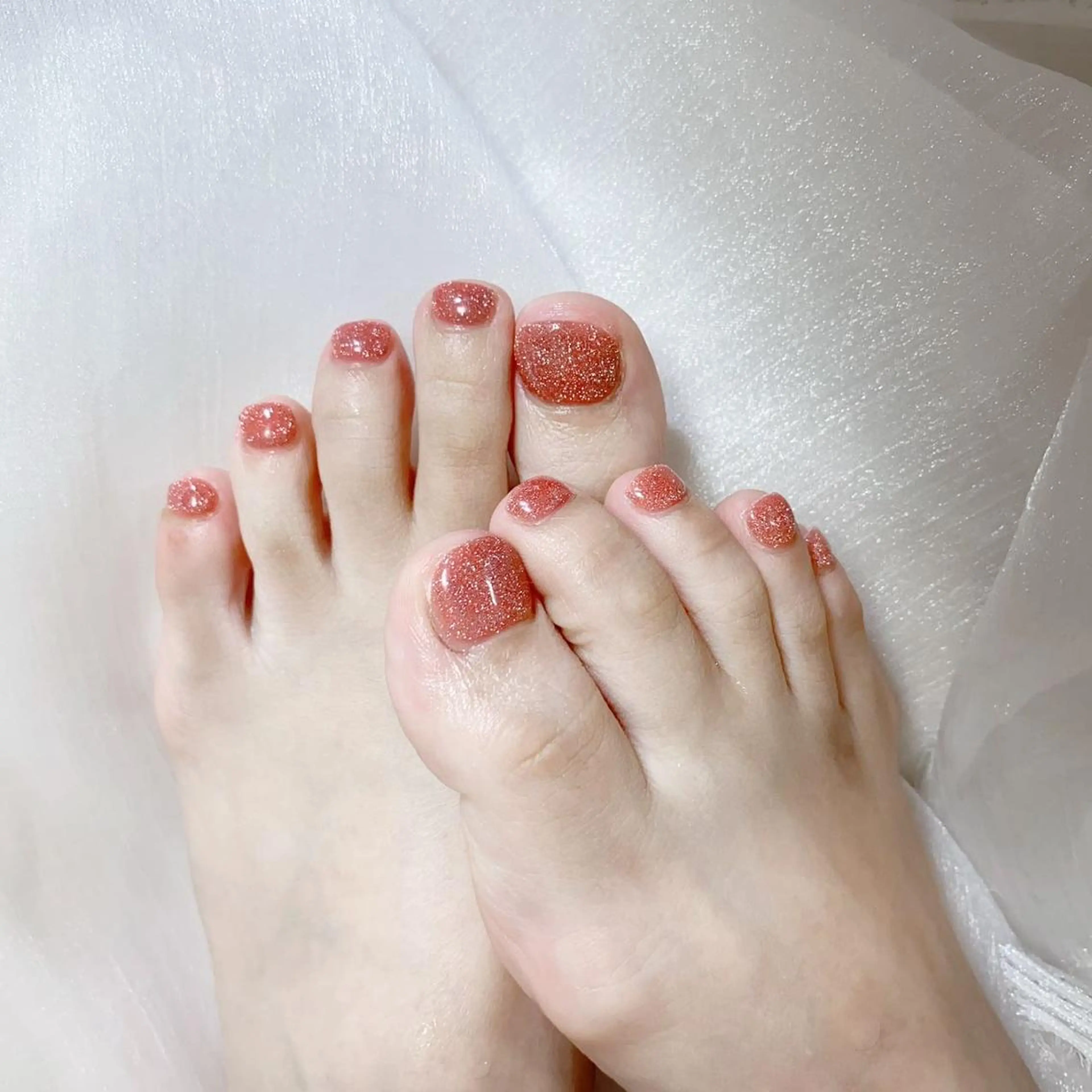 ネイル フットネイル ワンカラーネイル フットネイル Nail salon 木にいるのネイルデザイン