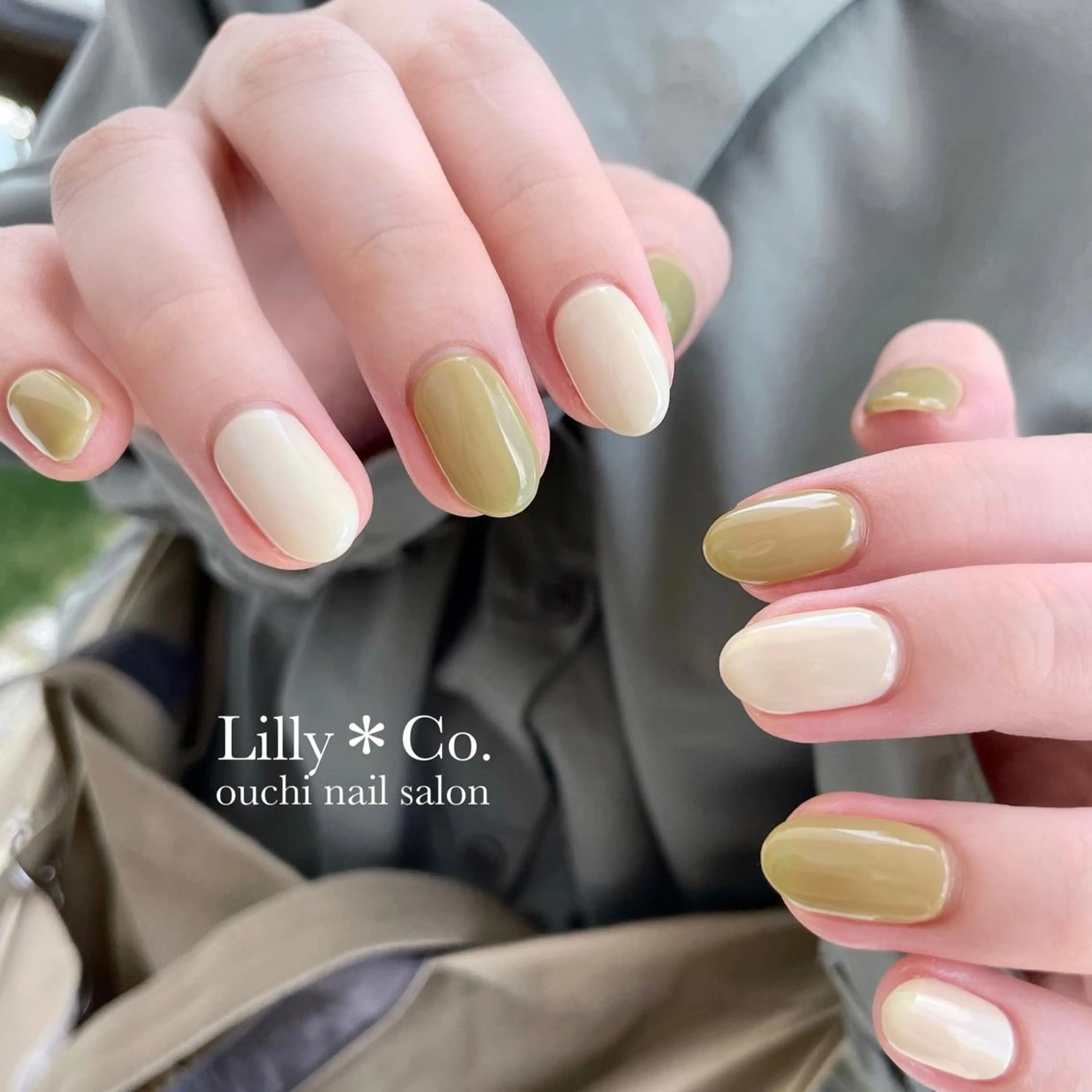 ネイル ジェルネイル ピスタチオネイル Lilly Co.のネイルデザイン