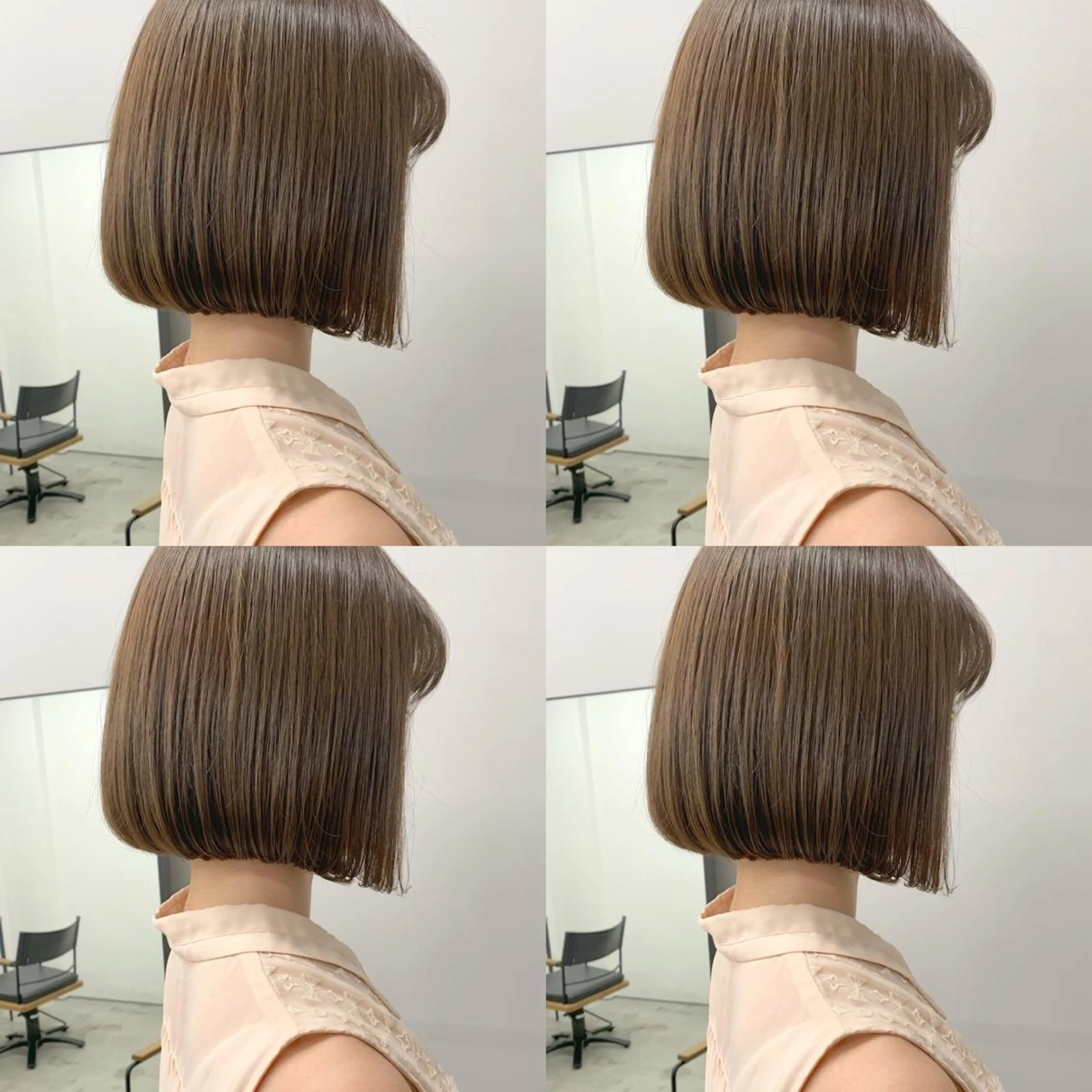 ショート カラー 透明感/オリーブ/ グレージュ/YUKAのヘアスタイル