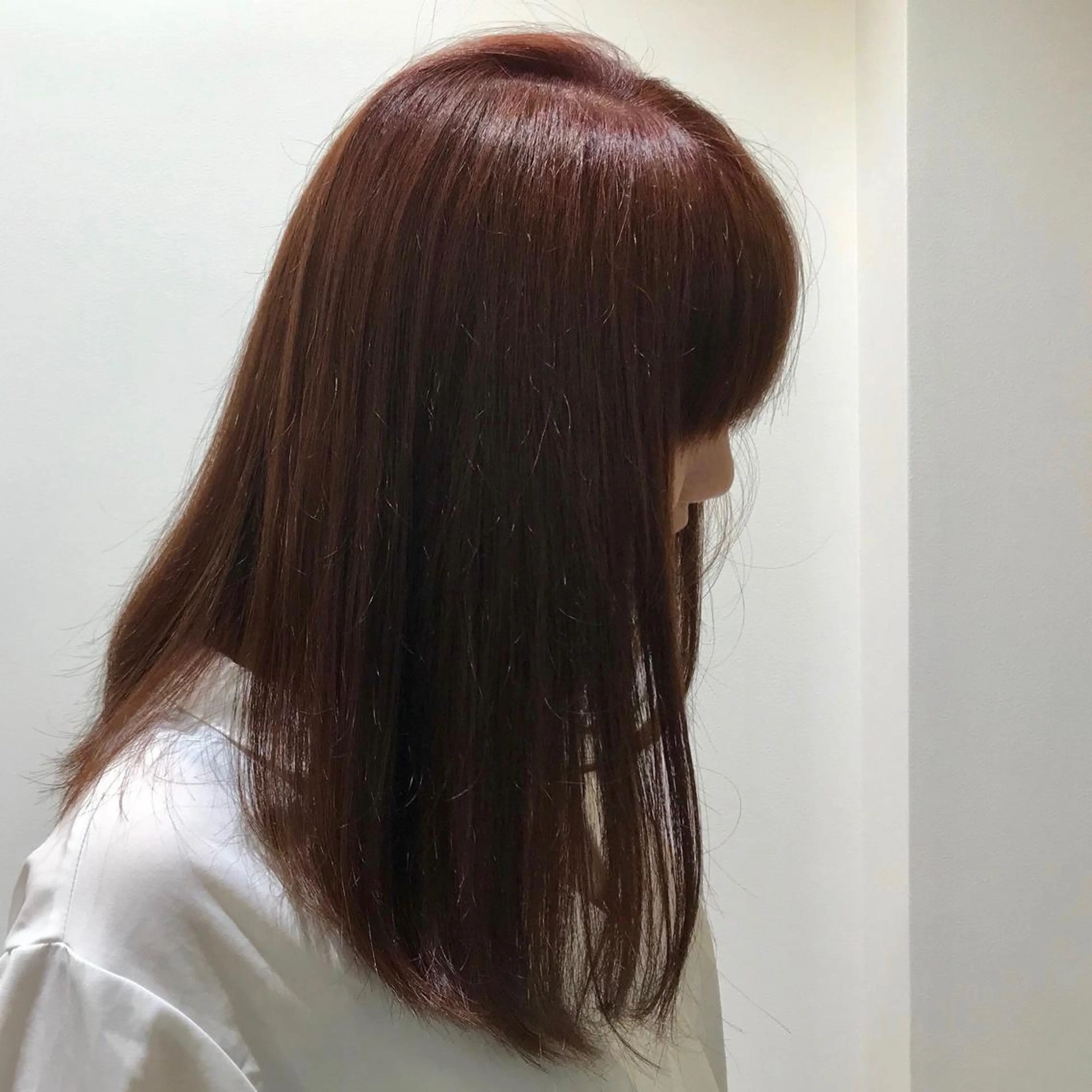 ロング カラー ブラウンカラー ピンクカラー ピンクブラウン cher. 新井瑞希のヘアスタイル