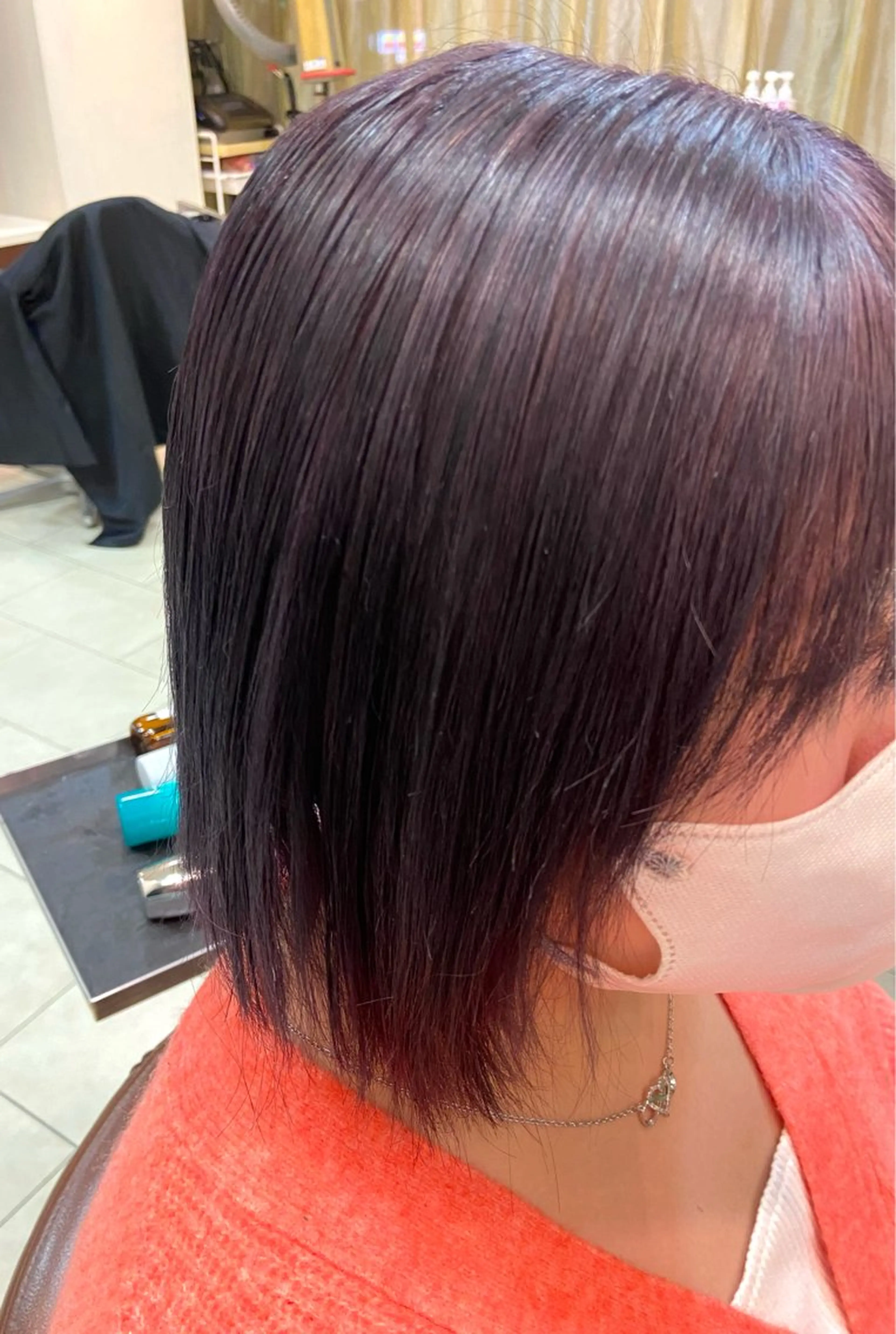 カラー ブリーチ ダブルカラー グレージュ ラベンダーカラー ラベンダーグレージュ こうみょう れいなのヘアスタイル