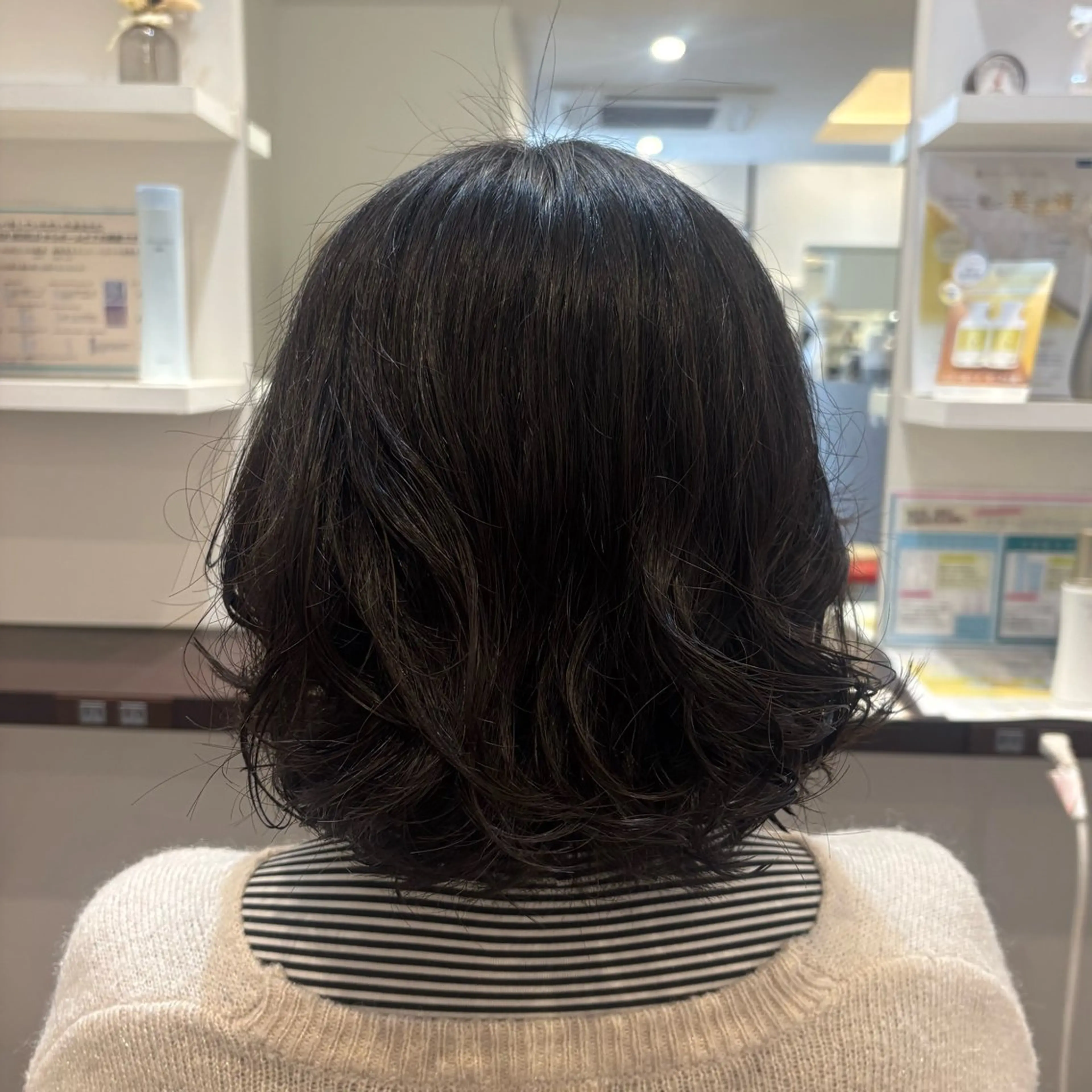 ミディアム ミディアムパーマ カット パーマ 山下 ちひろのヘアスタイル