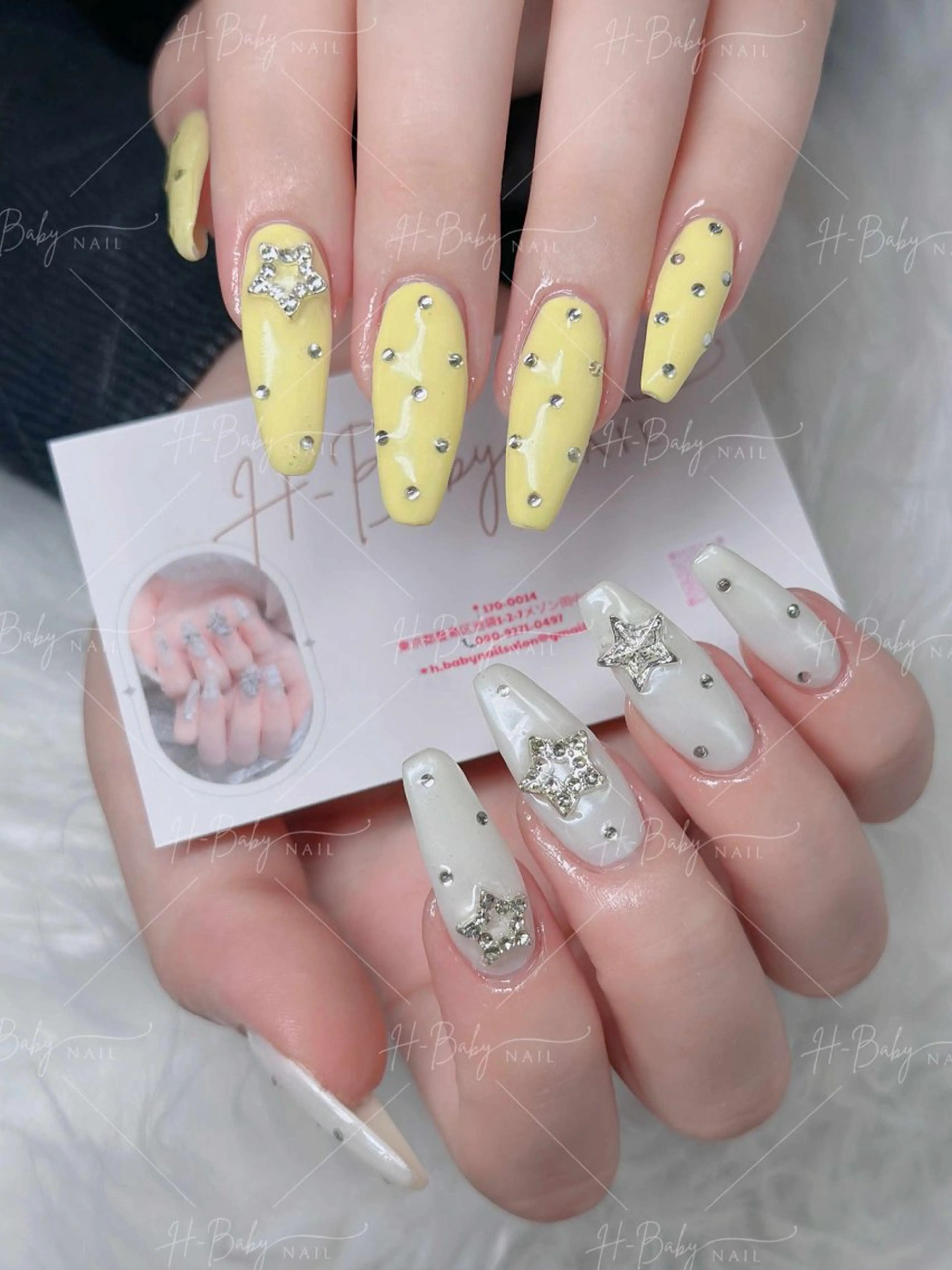 ネイル フレンチネイル ジェルネイル ガラスフレンチ ハロウィン ハート H.baby Nail Salonのネイルデザイン