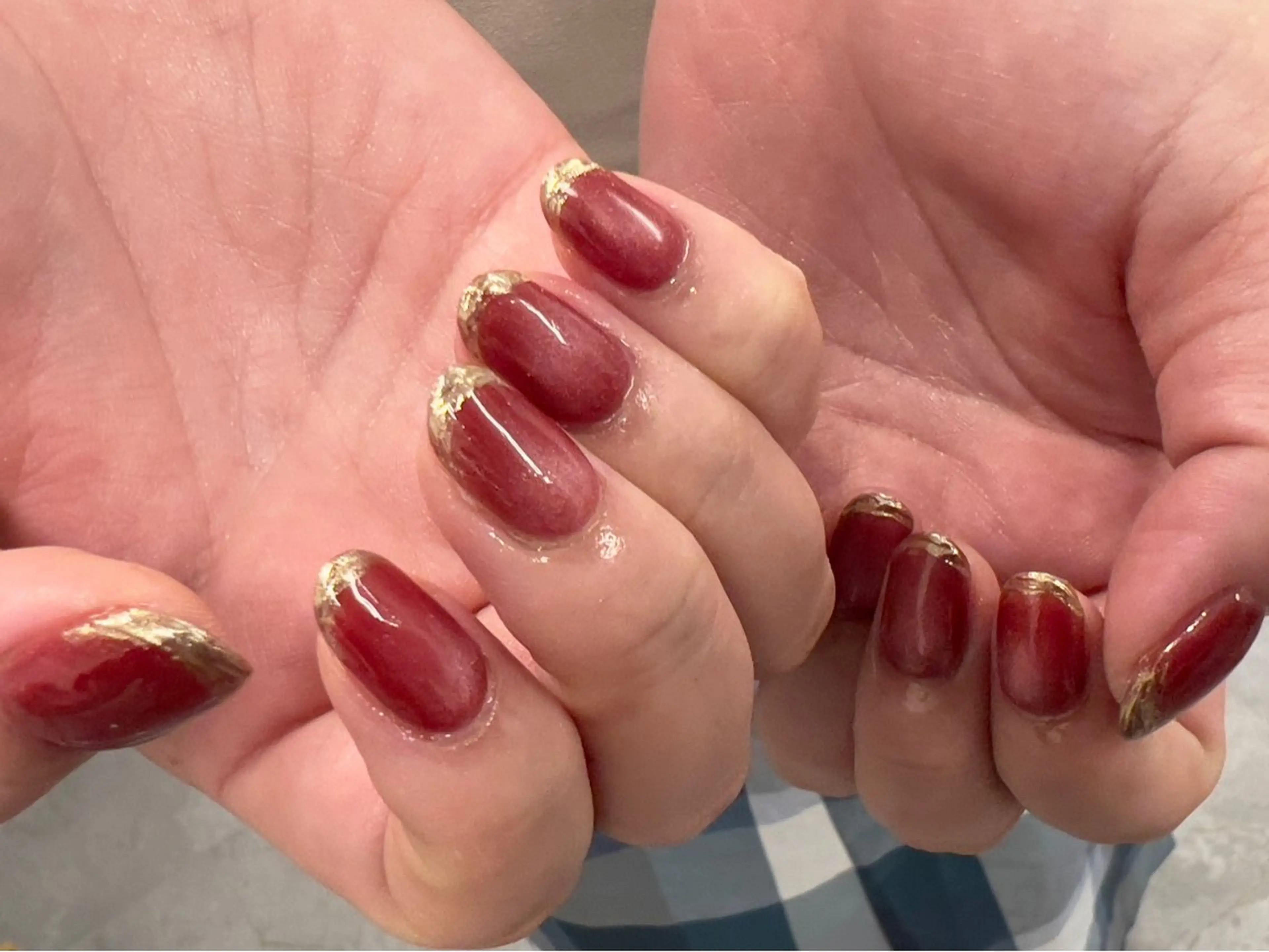 ネイル フレンチネイル マグネットネイル ミラーネイル ニュアンスネイル nail まつげパーマ専門店　key所属・カワシマ カエデのマツエク・マツパデザイン