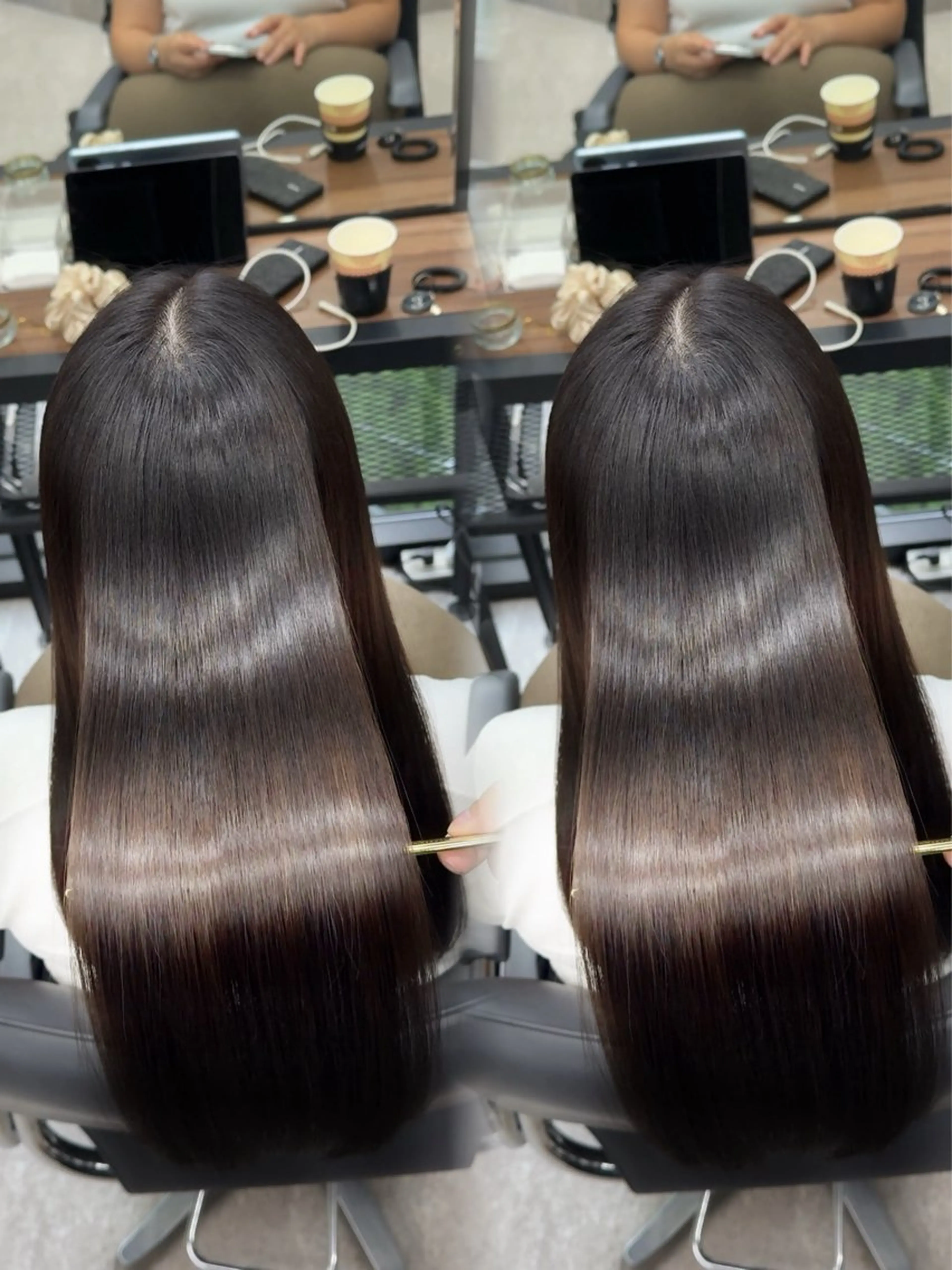 ロング 髪質改善 縮毛矯正 カット ヘアカラー 縮毛矯正 トリートメント 髪質改善／韓国風 恵比寿/Renのヘアスタイル