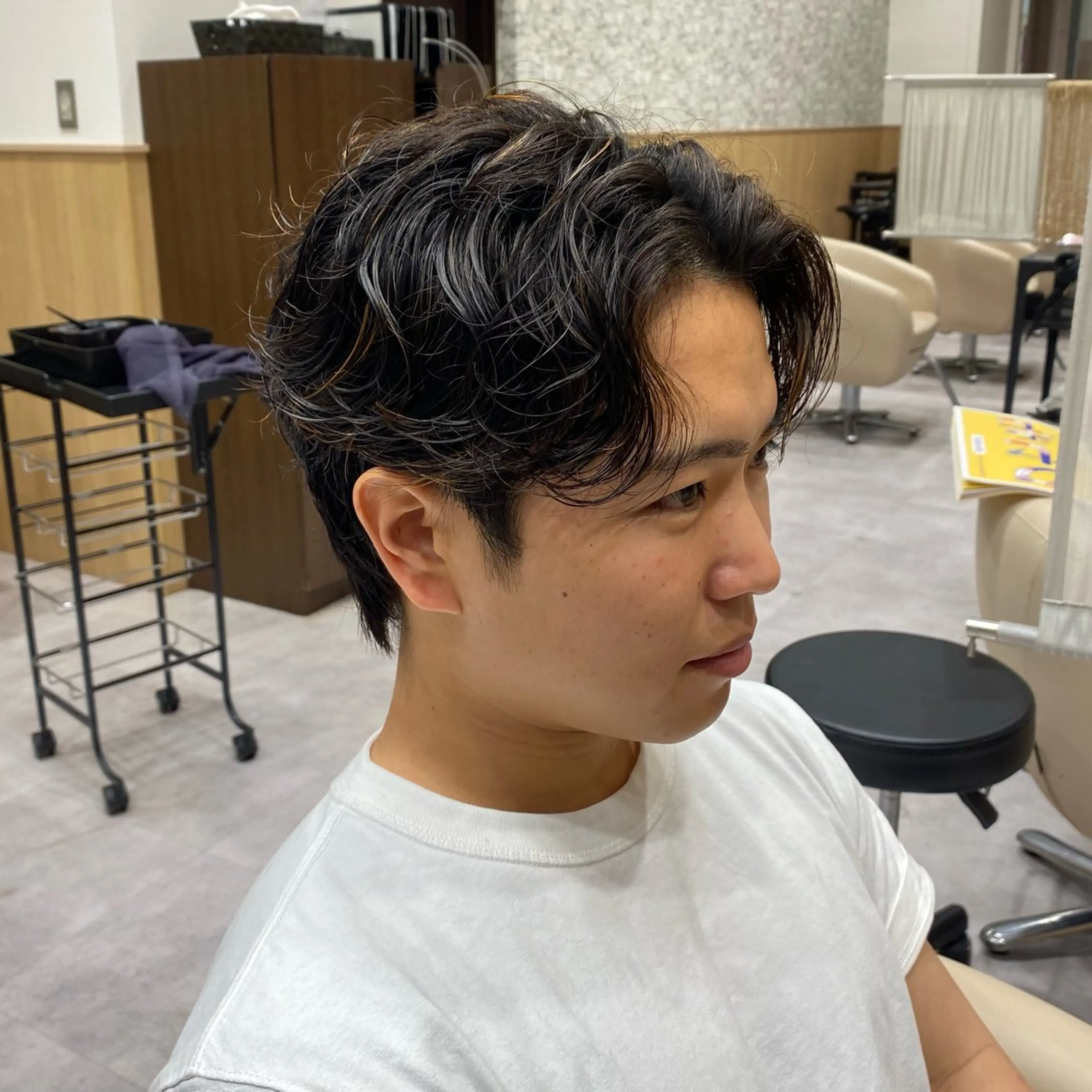 ショート パーマ メンズ UNIX所属・村上翼/ハンサム ショート/パーマのヘアスタイル
