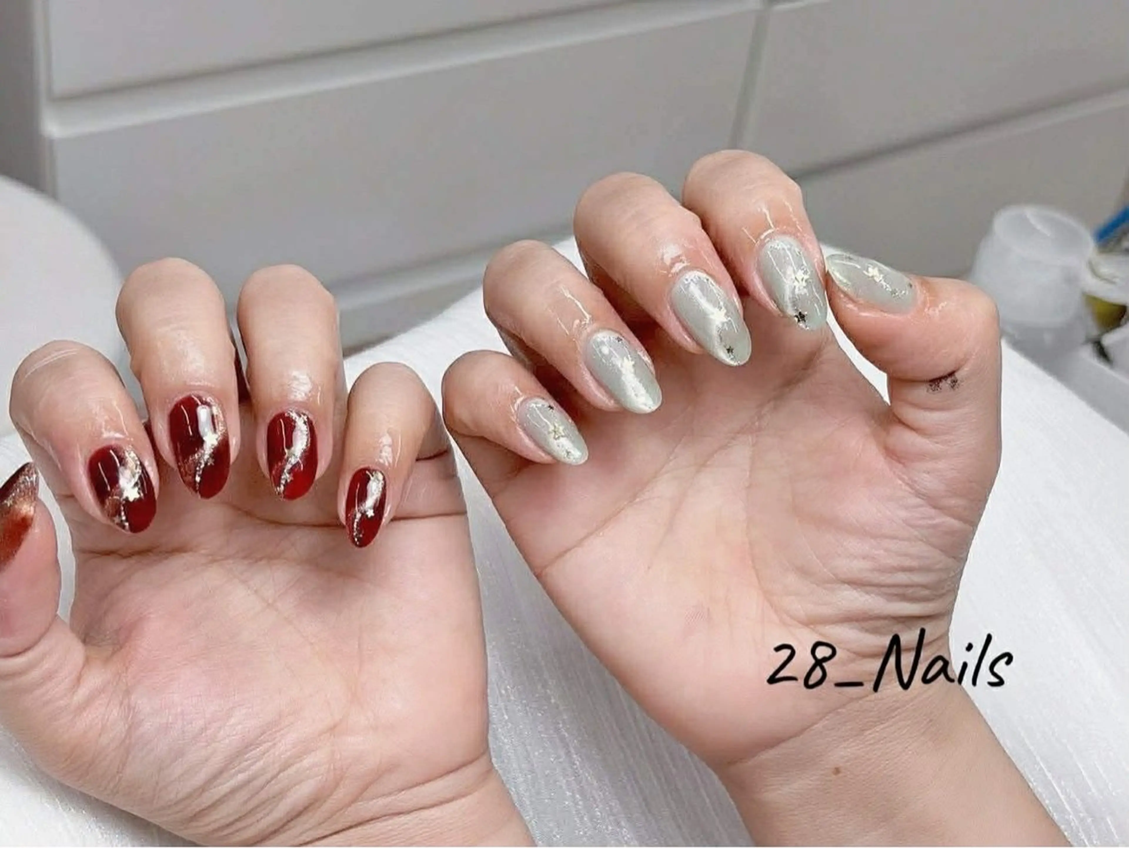 ショート ハンドネイル トゥー フエンのネイルデザイン