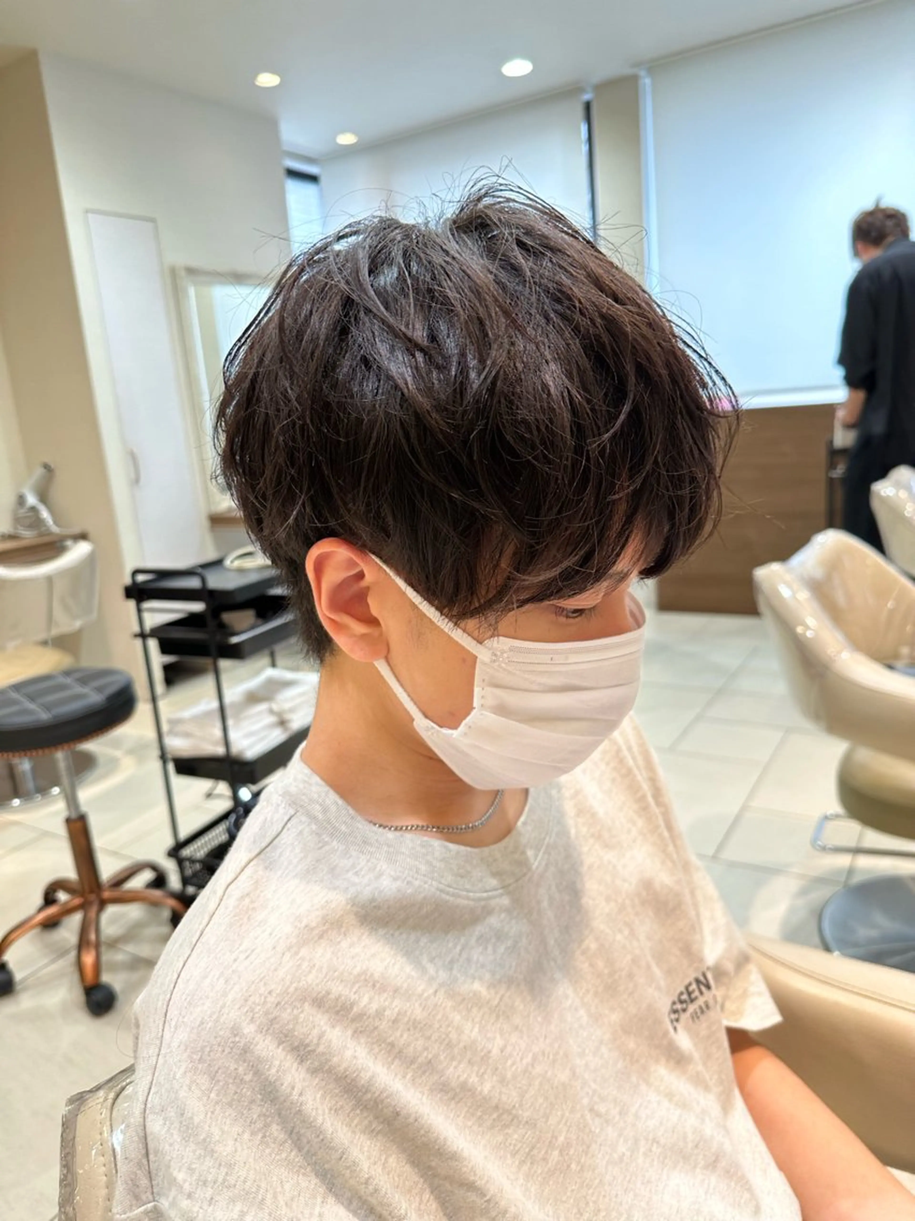 ショート 縮毛矯正 滝沢尚起のヘアスタイル