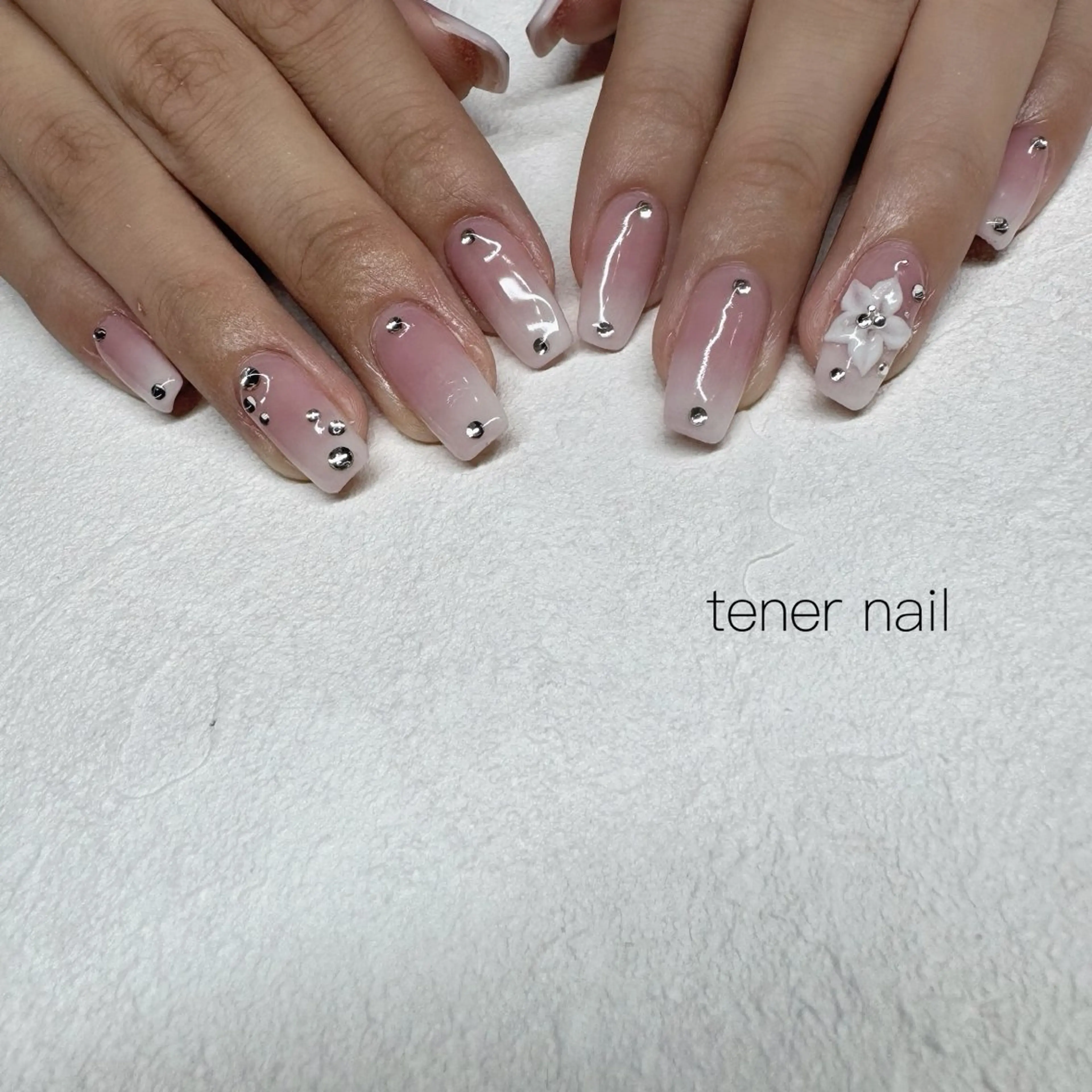ネイル フラワーネイル ハンドネイル tener  nail  テネルネイル所属・テネルネイル tener nailのネイルデザイン