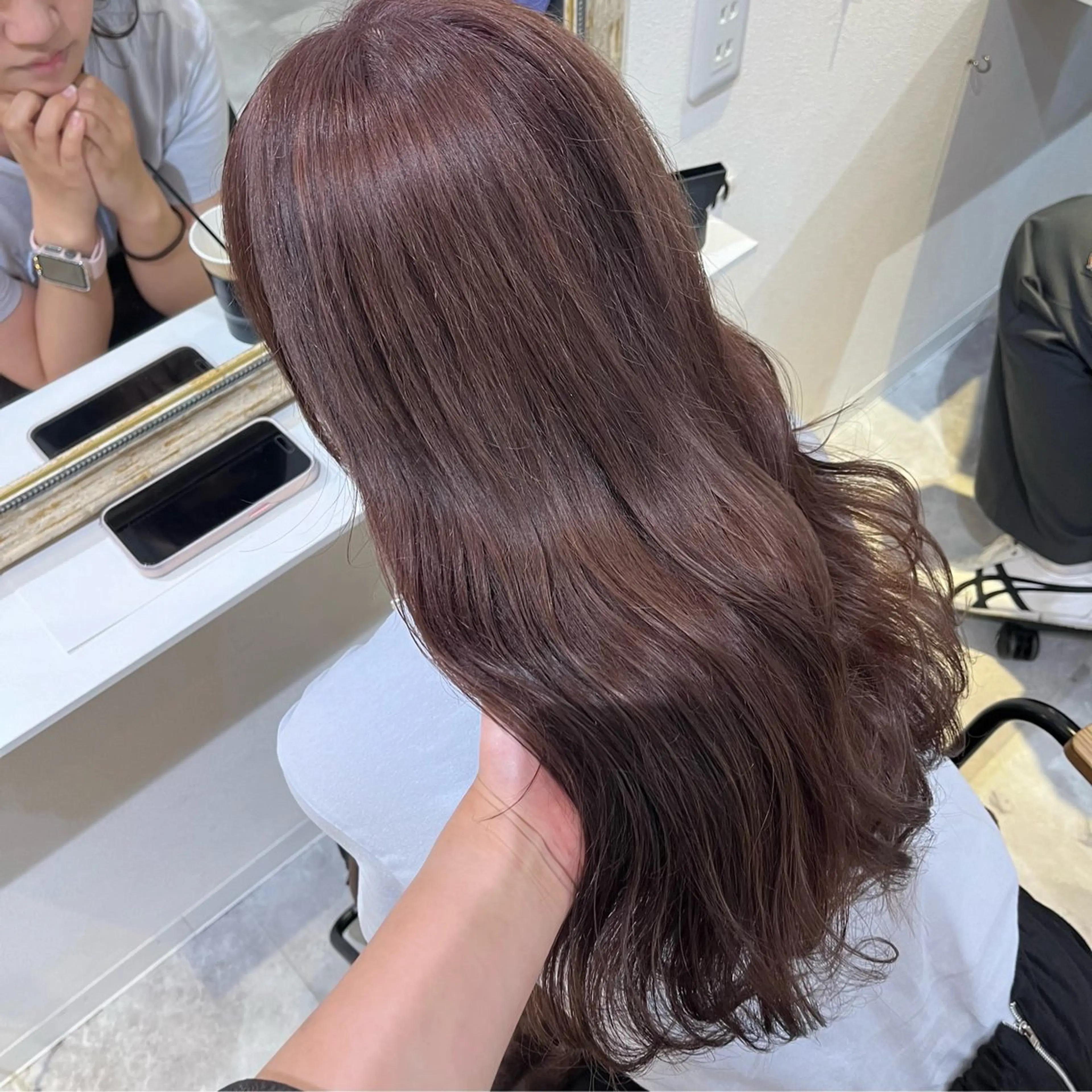 セミロング カラー ヘアカラー トリートメント 梅田/髪質改善カラー ❄︎ mikiのヘアスタイル