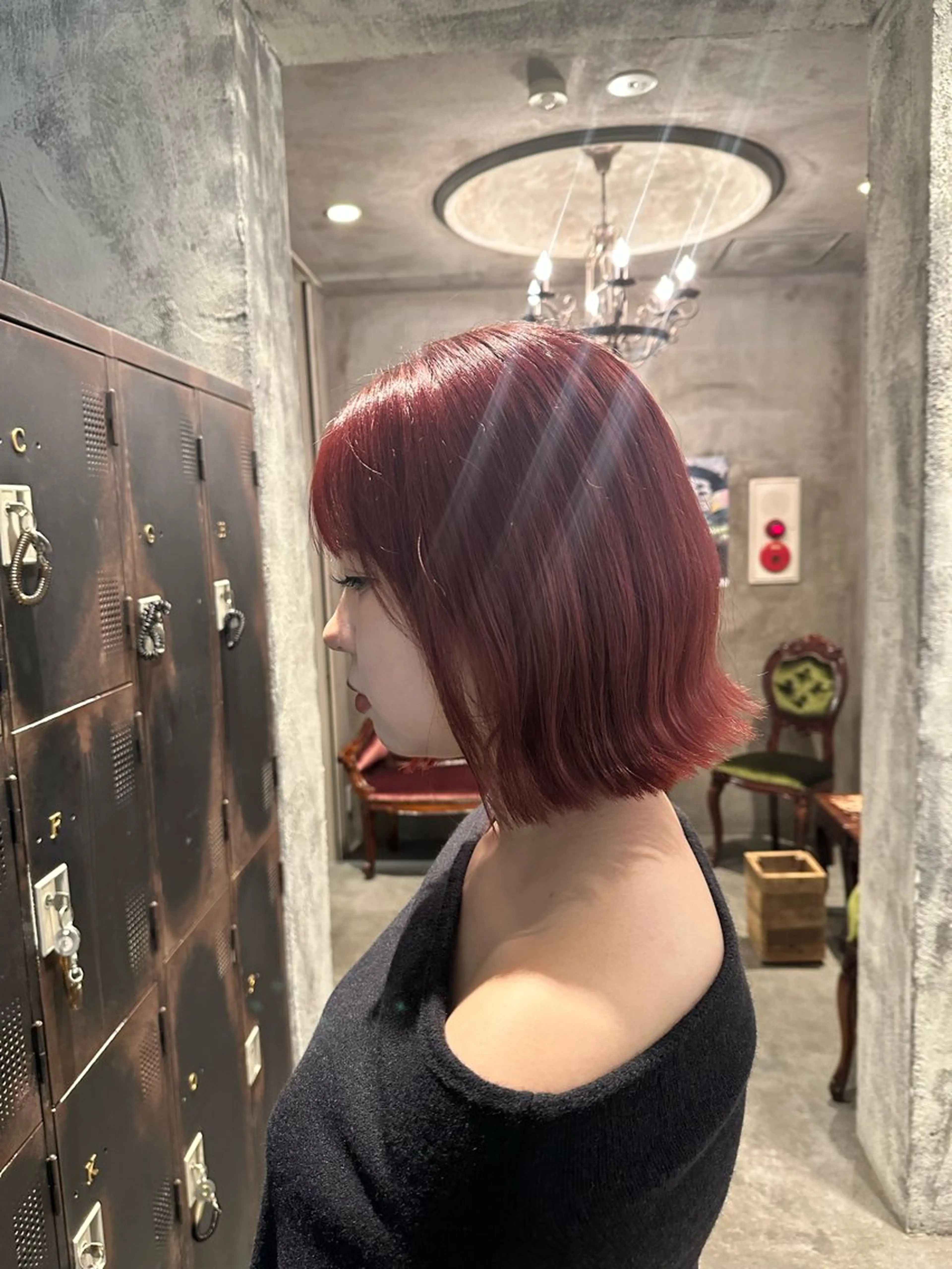 ショート カラー ヘアアレンジ ブリーチ ピンクカラー ボブ カット ヘアカラー MODE K’s川西 瀧尻光のヘアスタイル