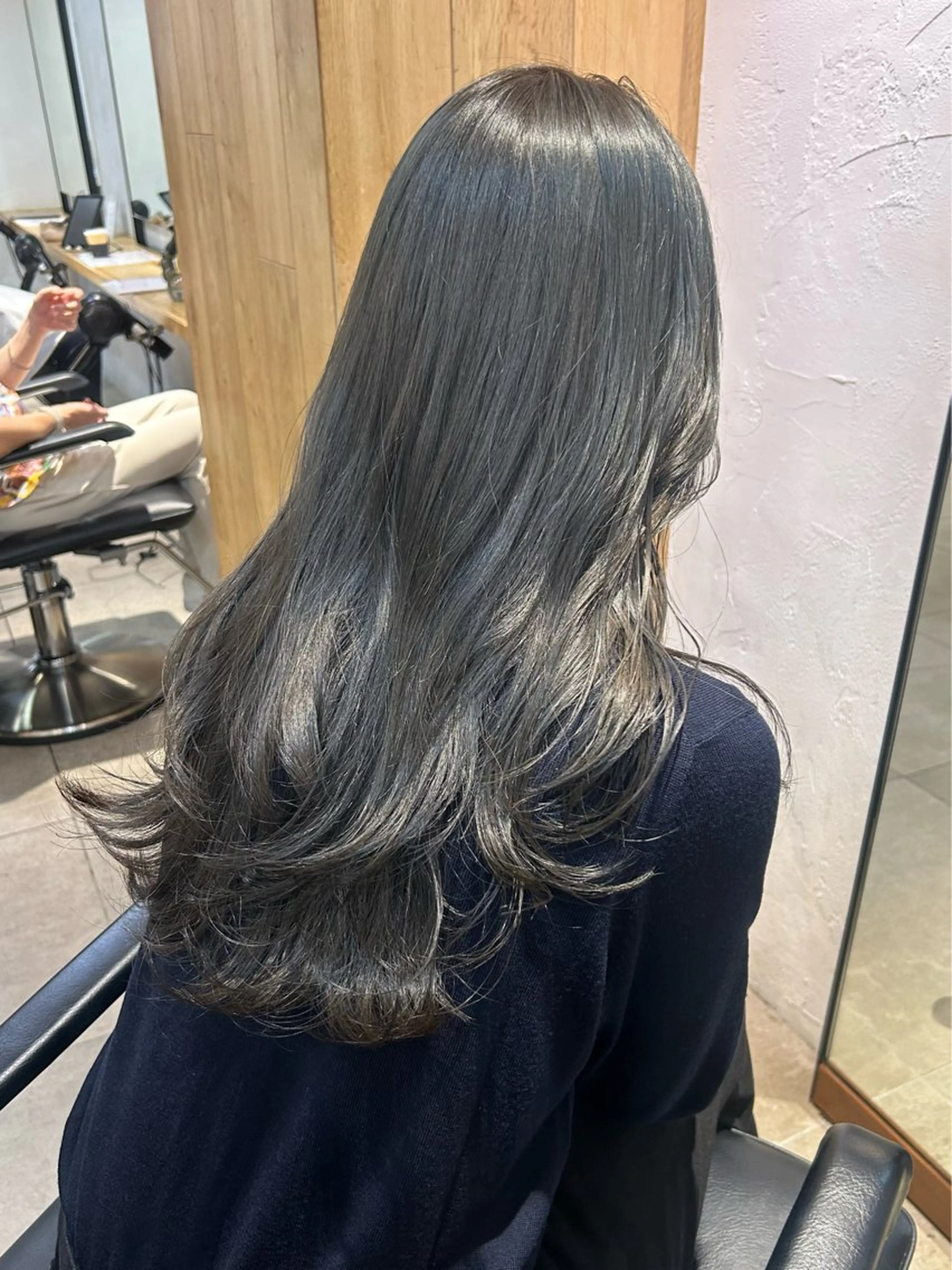 セミロング カラー カット ヘアカラー トリートメント じゅわっと暖色カラー 🍊Moemiのヘアスタイル