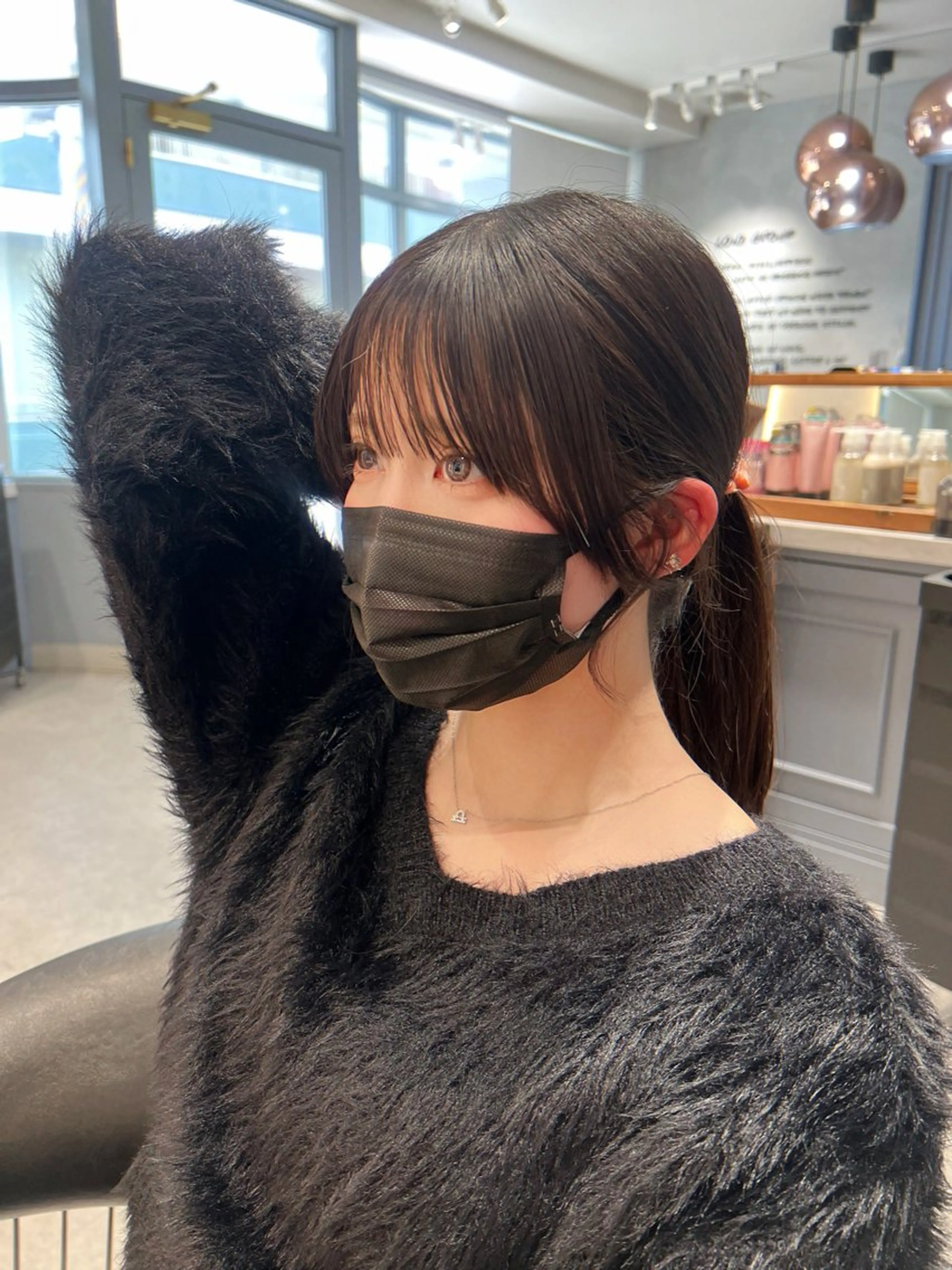 セミロング 韓国レイヤー/顔周り /縮毛矯正/羽田航のヘアスタイル