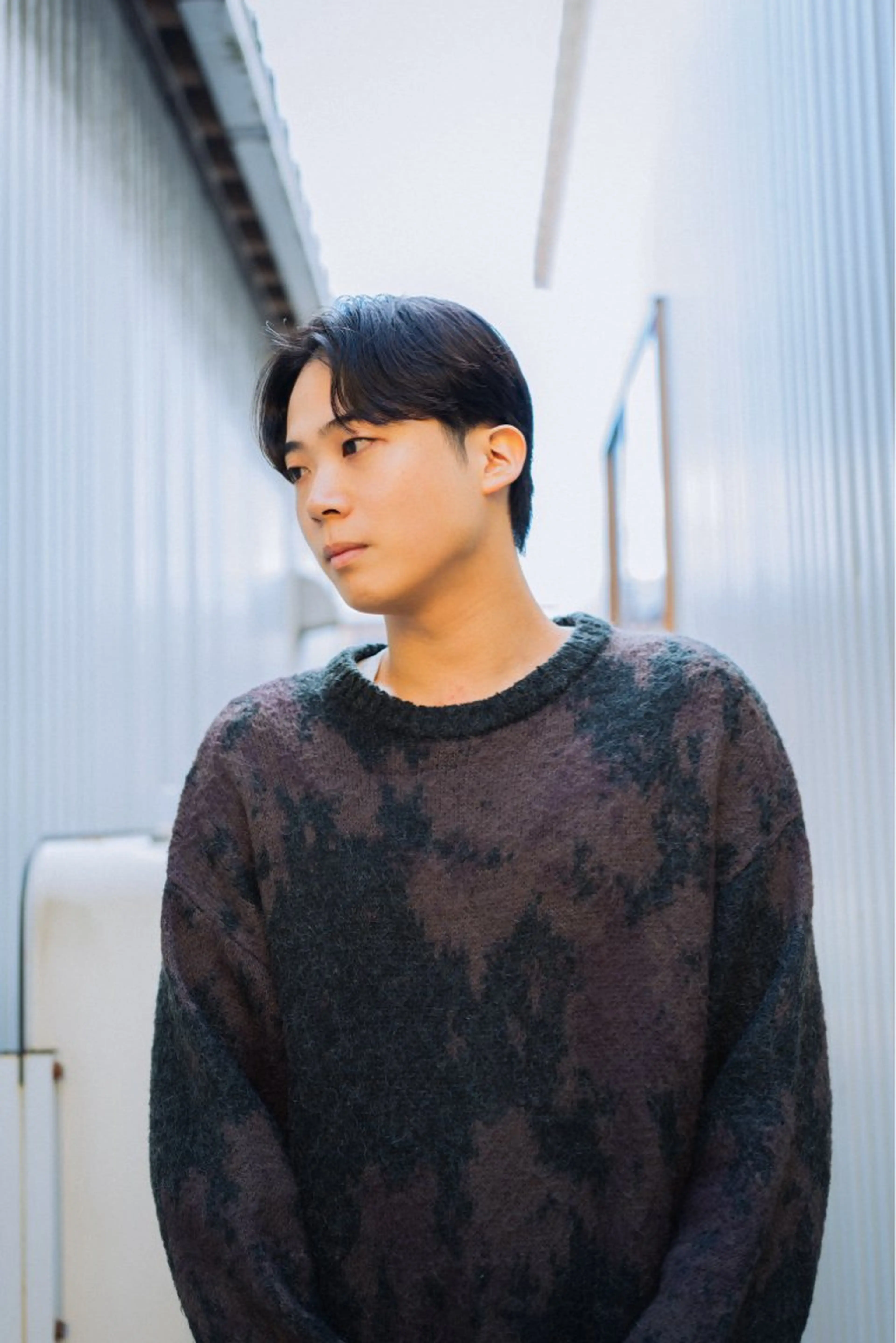 ショート カット パーマ 出島 凜平のヘアスタイル