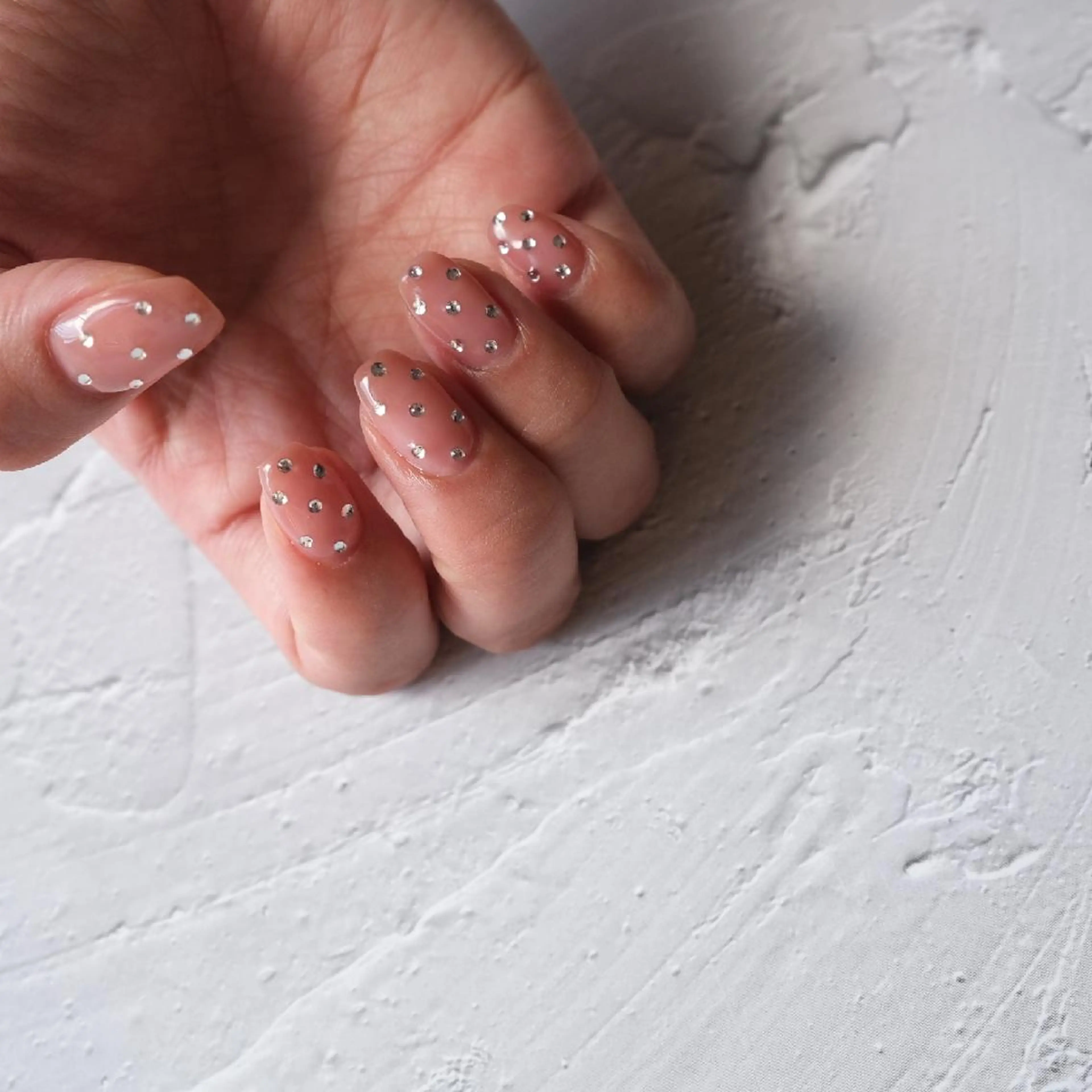 ネイル ストーンネイル ハンドネイル Private  Nail MID.のネイルデザイン