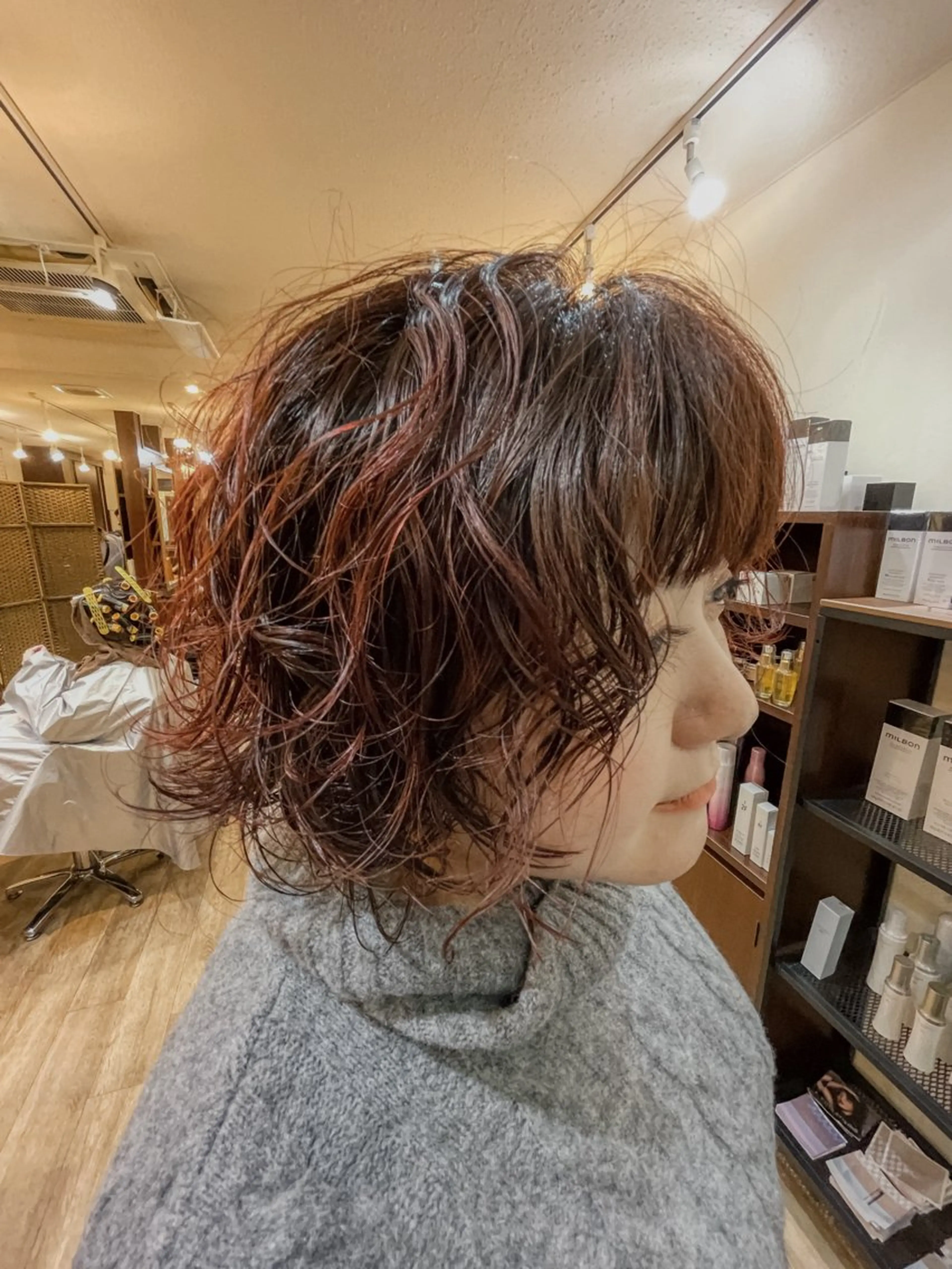 ミディアム パーマ Miyamoto Yasuchikaのヘアスタイル