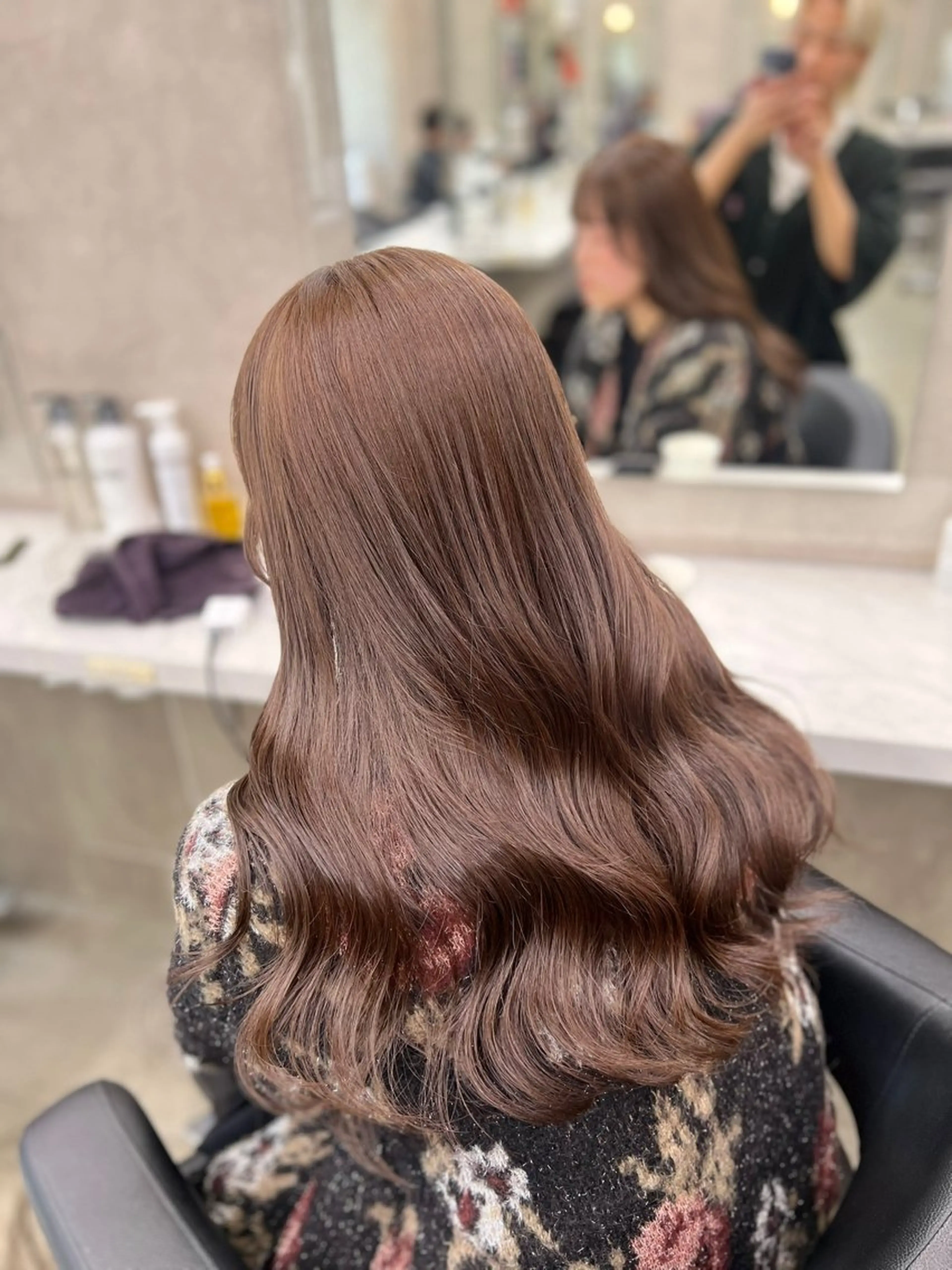 ロング カラー カット ヘアカラー トリートメント RURI 🌙透明感カラー🌙のヘアスタイル