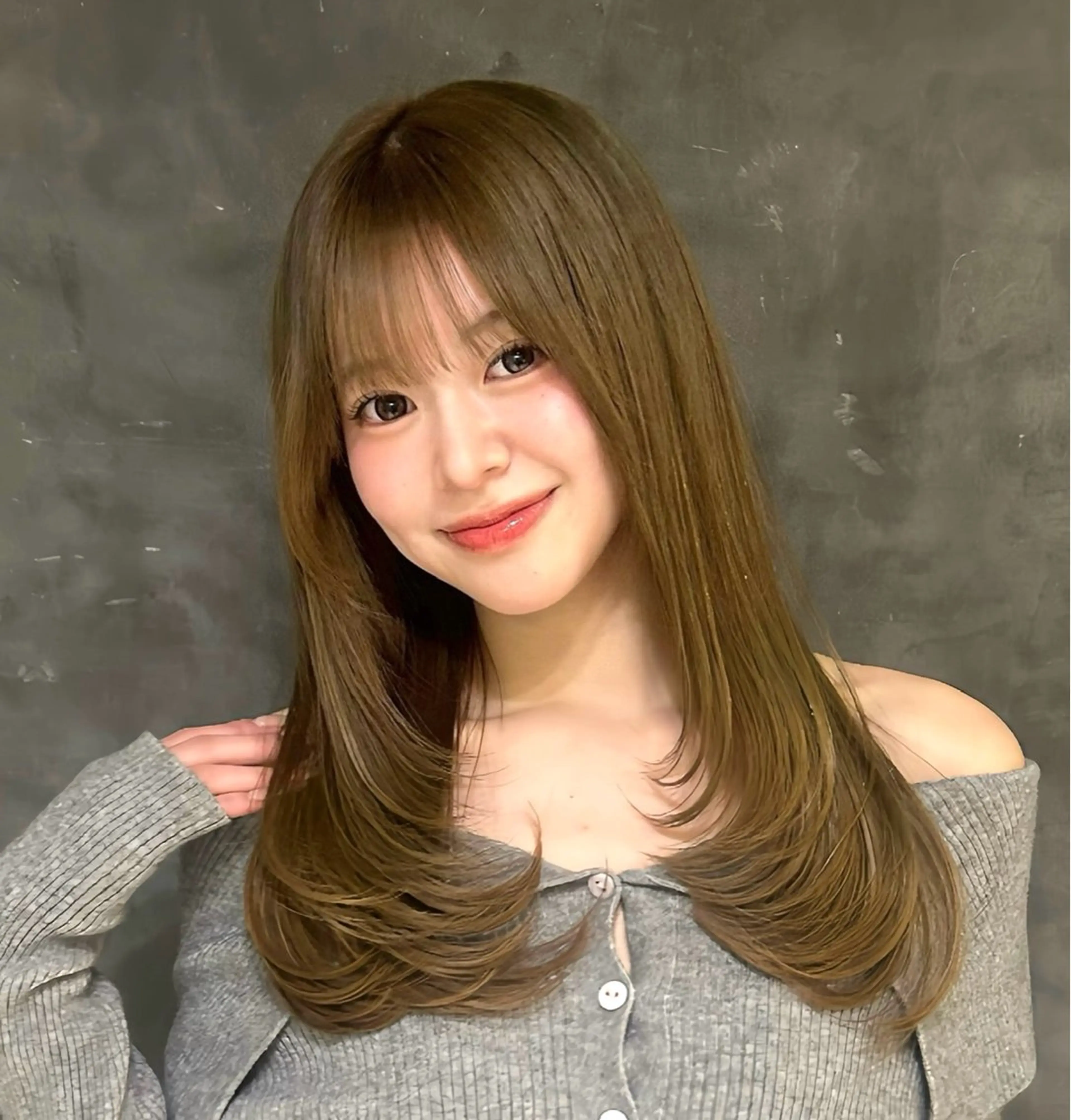 カラー ベージュカラー オリーブベージュ 二宮 陽太のヘアスタイル
