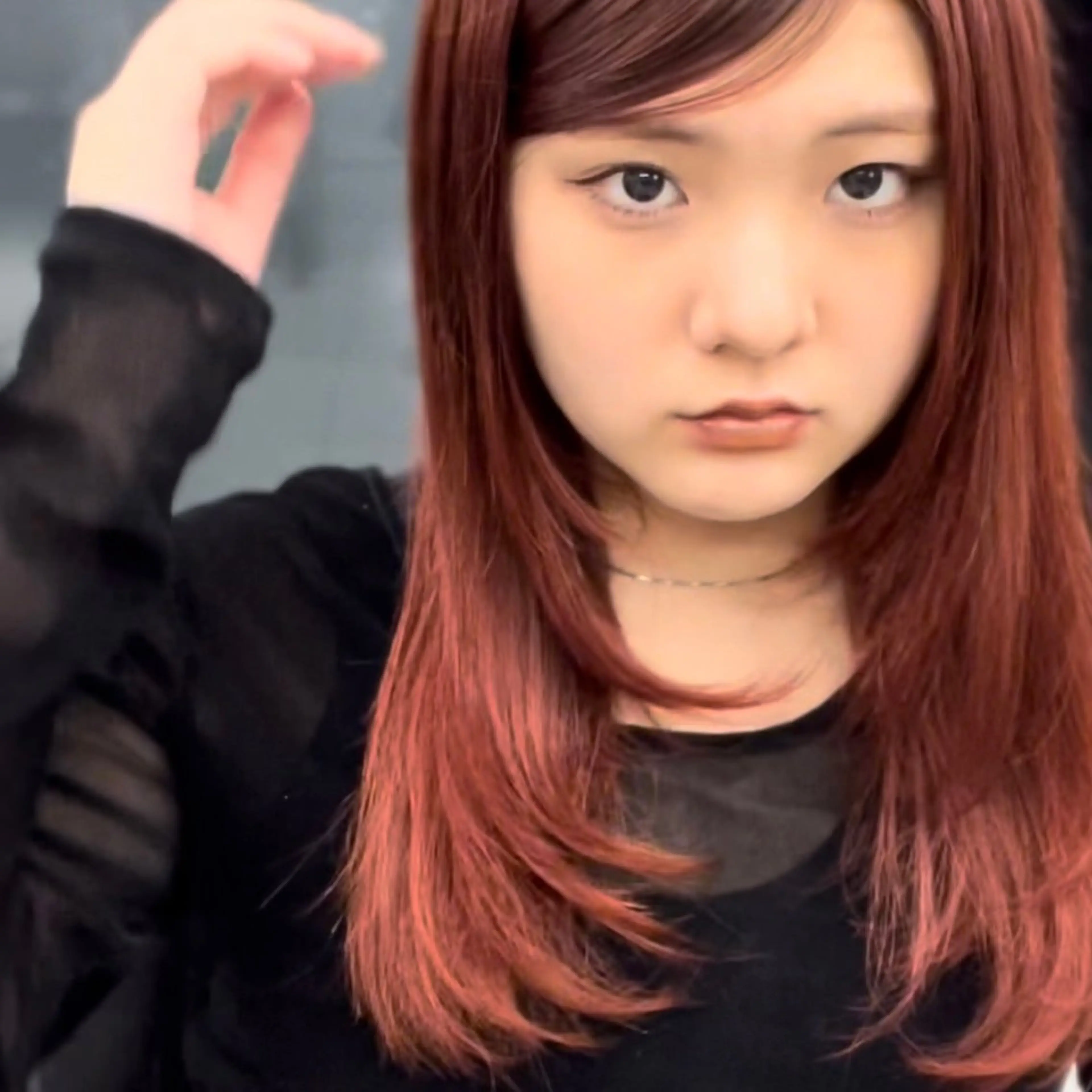 ロング 【レイヤーカット】 キサヌキミワのヘアスタイル