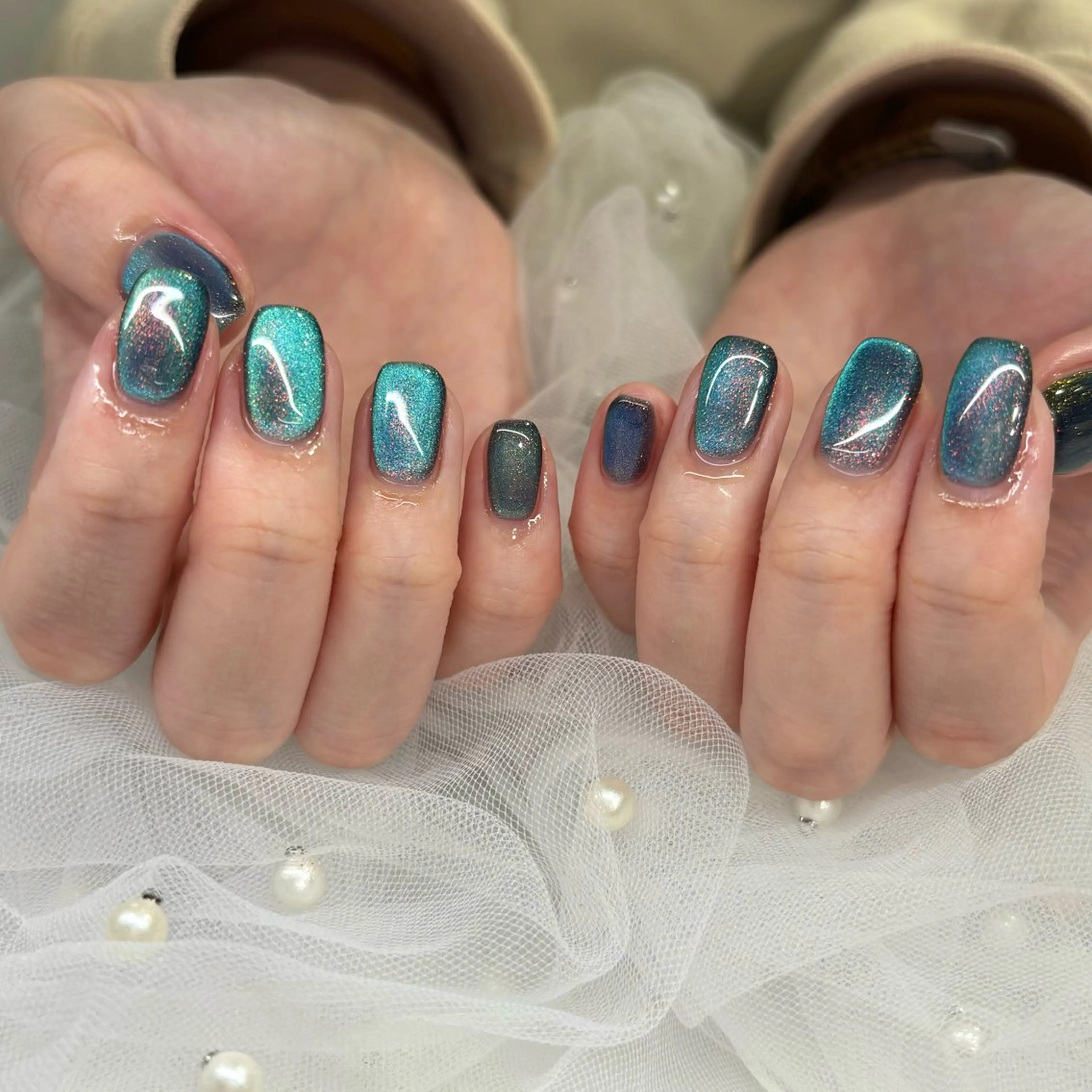 ネイル ハンドネイル 荒巻 めいのネイルデザイン