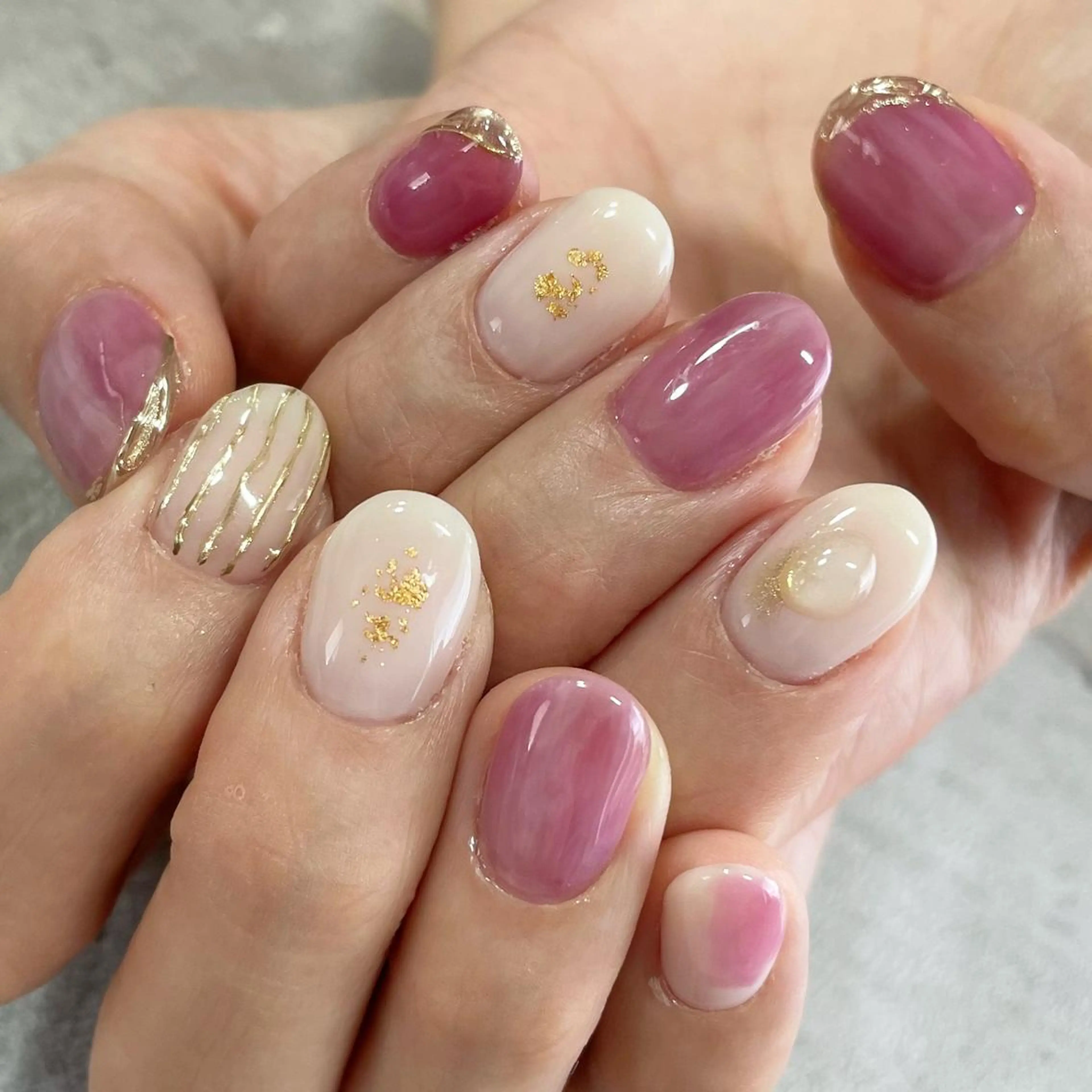 ネイル ジェルネイル 東 千夏のネイルデザイン