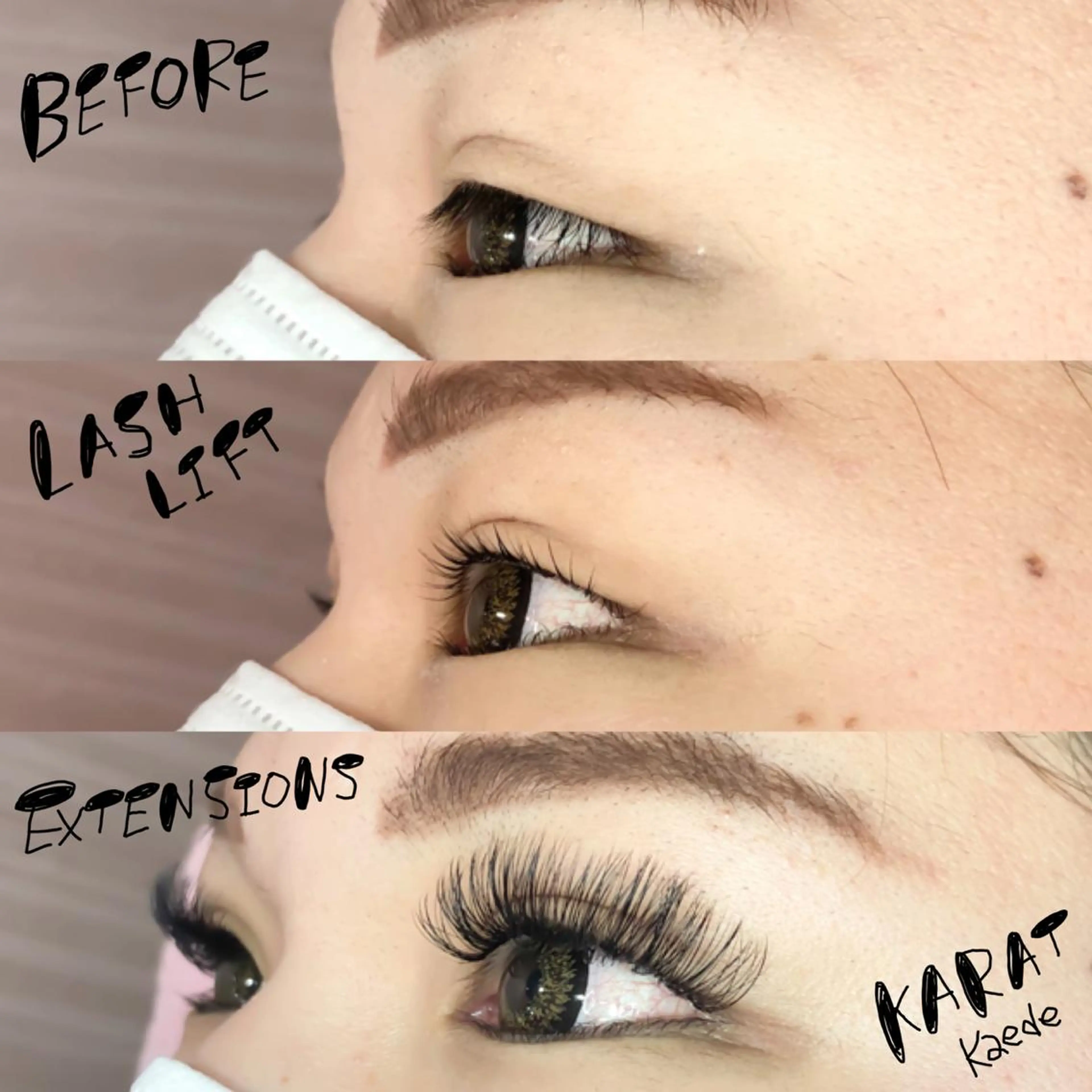 マツエク・マツパ ボリュームラッシュ ★ KAEDE ★のマツエク・マツパデザイン