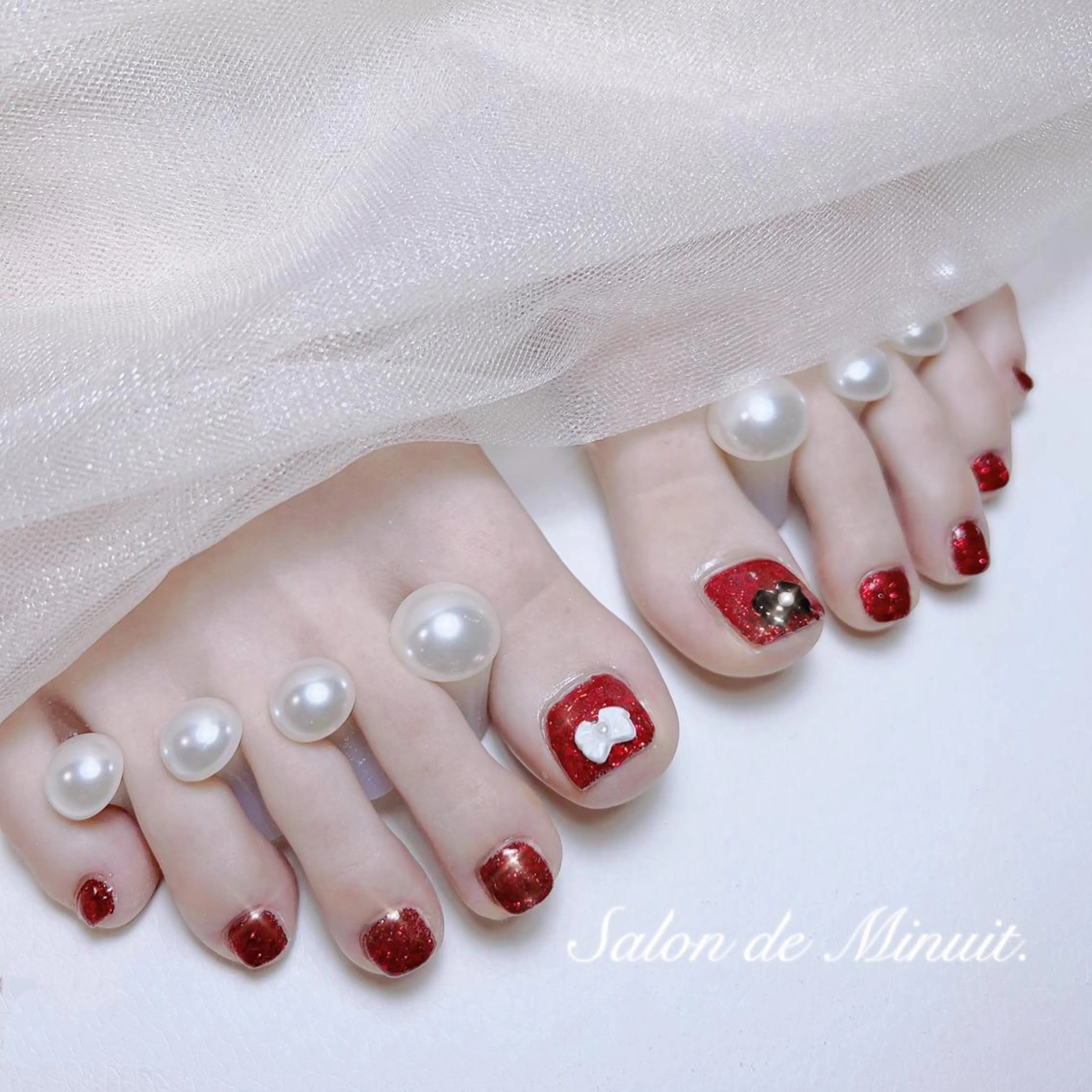 🎀【Foot】90分つけ放題6480円(シンプル持ち込みデザイン)(アート2本まで)🎀の写真