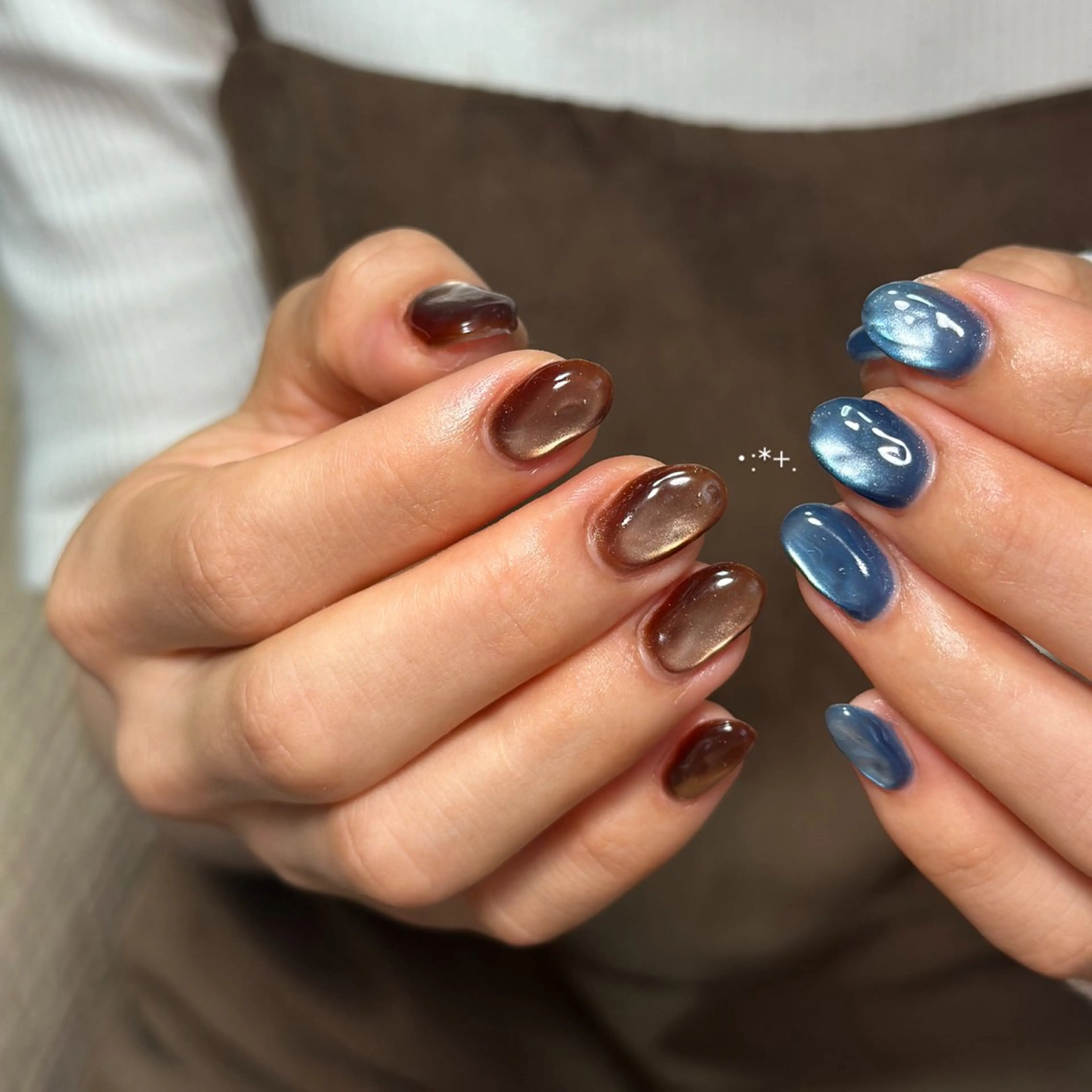 オフ込みうるうるマグネットネイル･:*+.♡(※メニュー画像のデザイン)※ぷっくり有りの写真