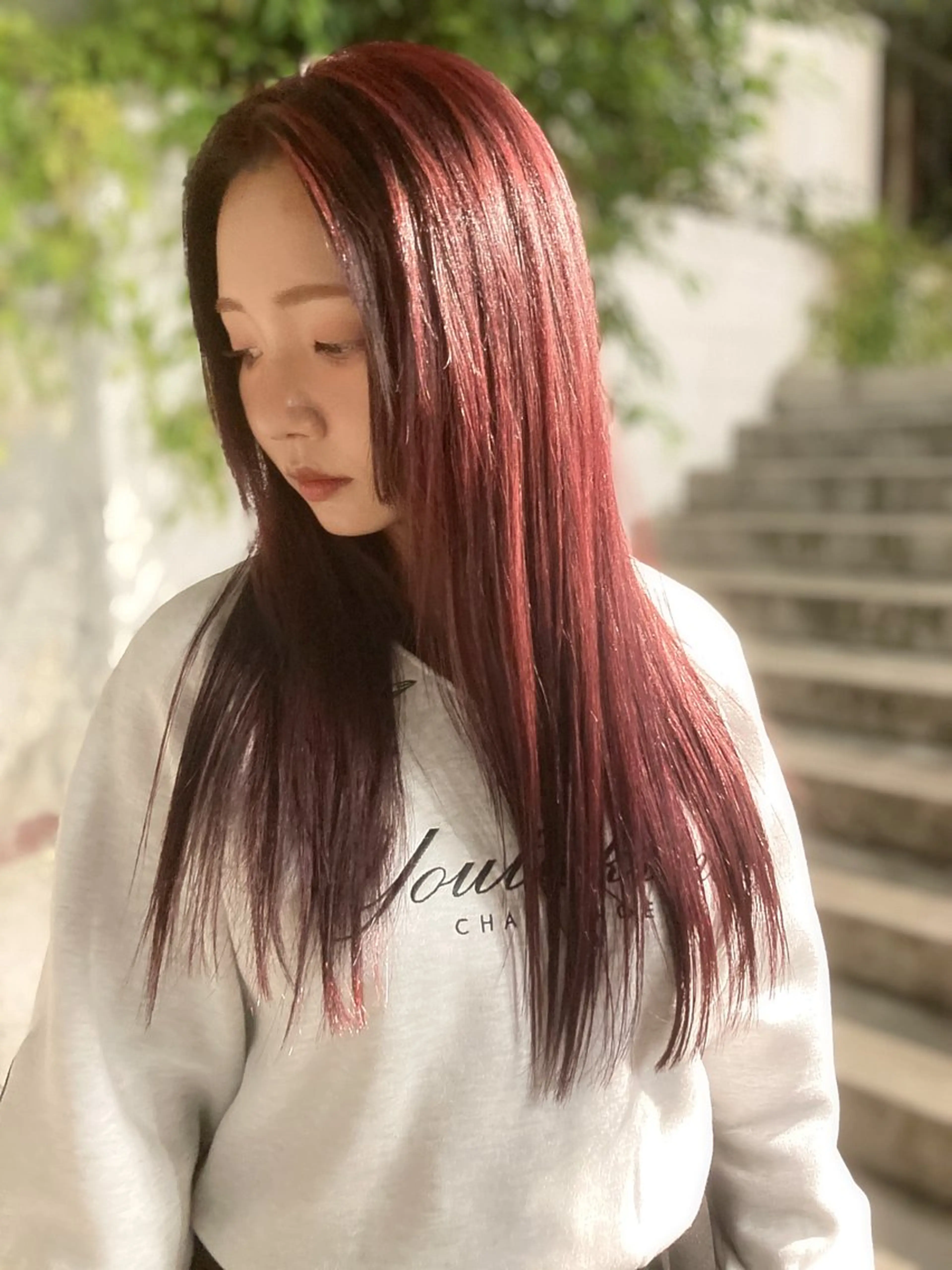 カット+カラー+髪質改善トリートメント　Cut+Color+hydrogen treatmentの写真