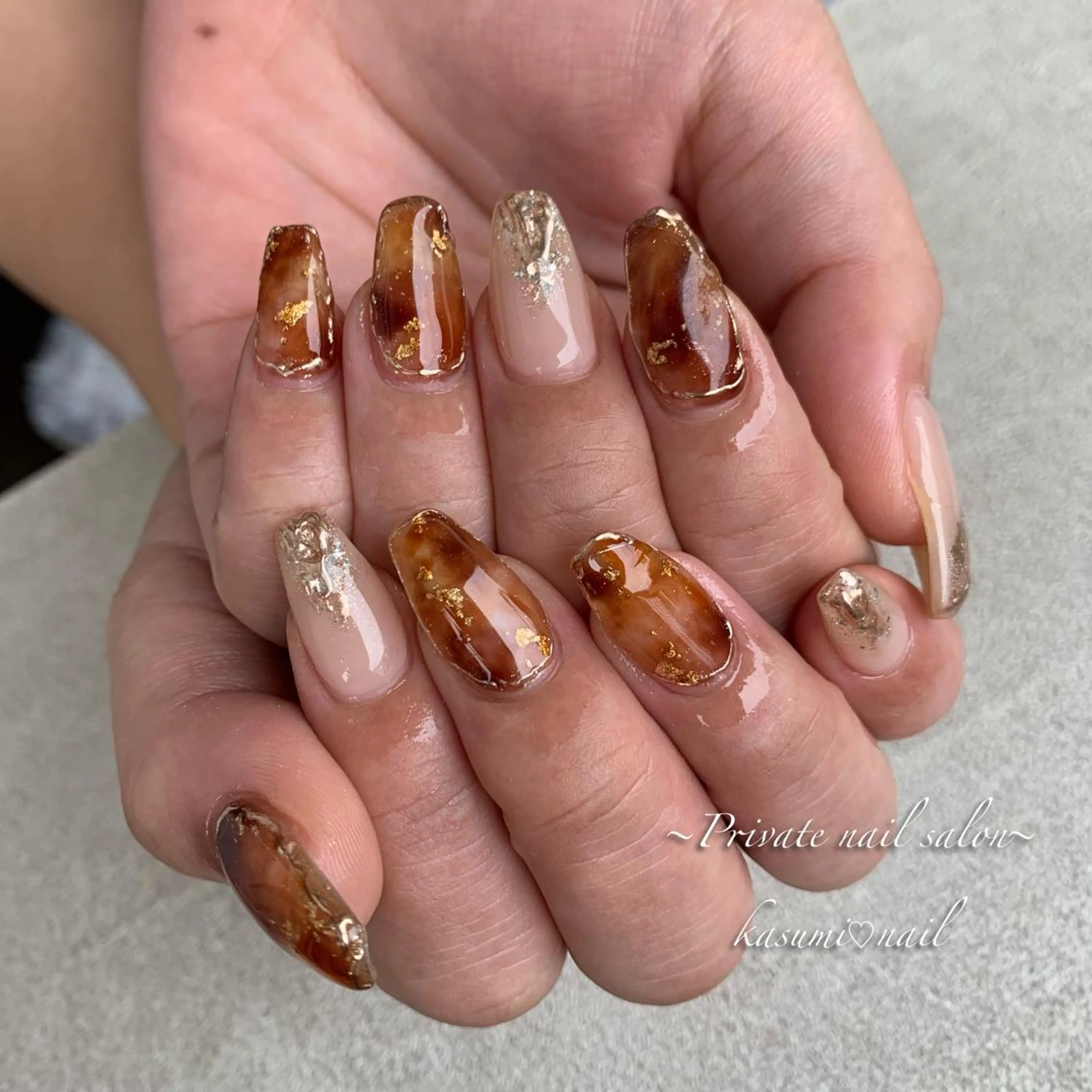 ネイル ラメ(グリッター) マグネットネイル ミラーネイル ニュアンスネイル 冬ネイル KASUMI♡ Nailのネイルデザイン
