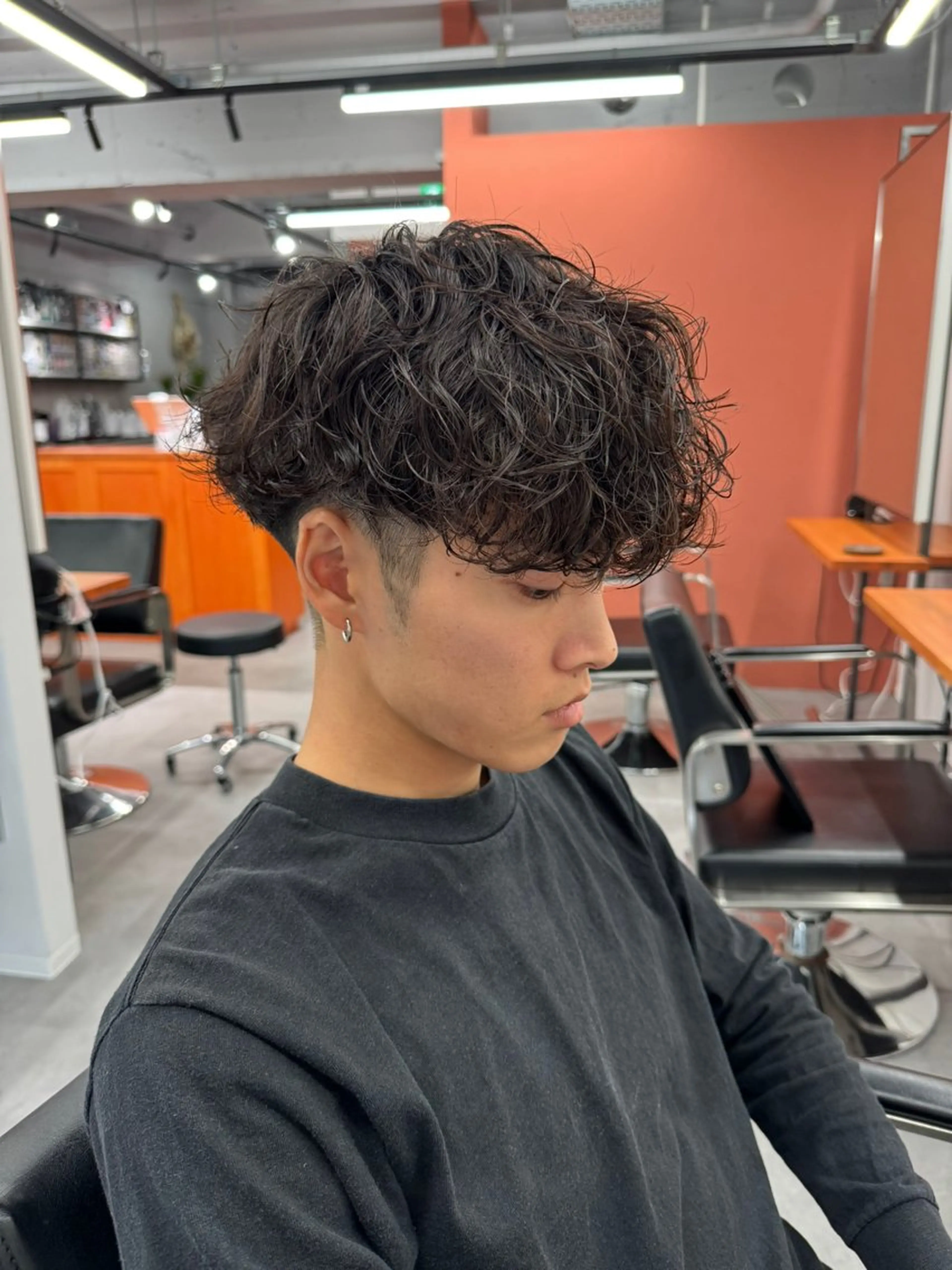 パーマ メンズ 金子勇希🔥パーマ 比率90%以上🔥のヘアスタイル