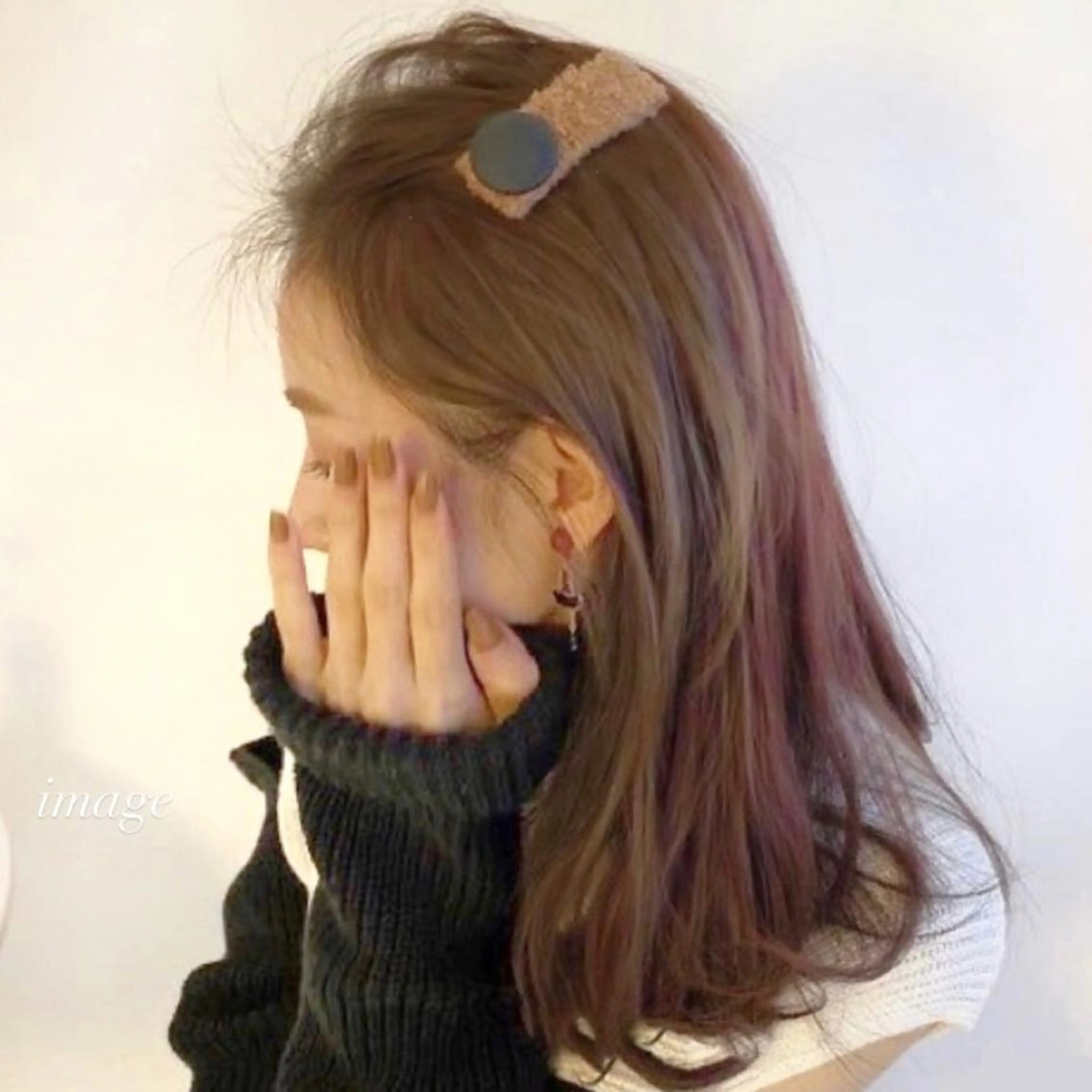 セミロング カラー ヘアアレンジ Toiro所属・🤎小顔レイヤー /ベージュ🤎友香のヘアスタイル