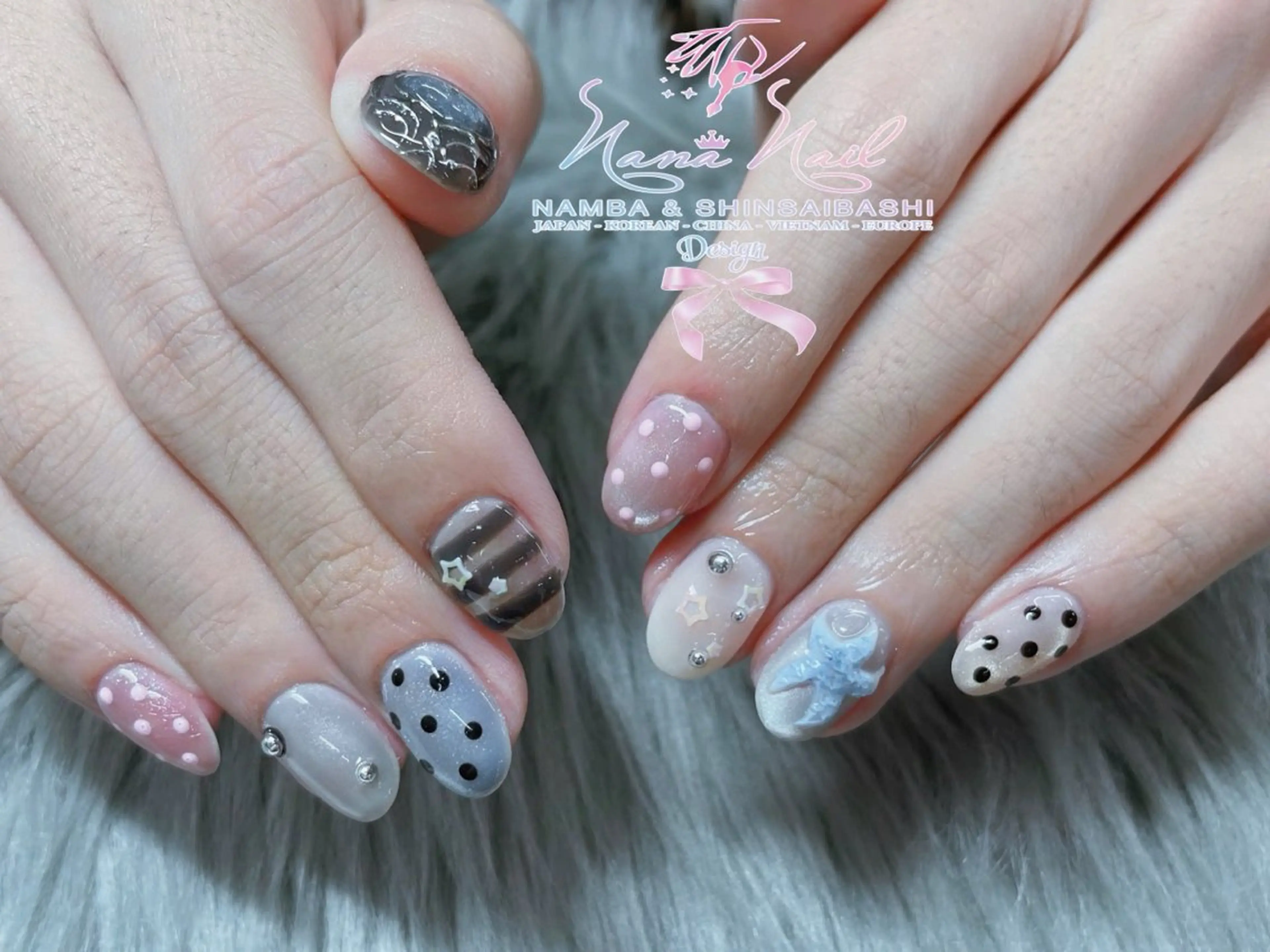 ネイル チークネイル 桜ネイル フラッシュネイル フットネイル ジェルネイル ハンドネイル 79LINA NAIL 心斎橋店所属・リナネイル アメ村心斎橋店のネイルデザイン