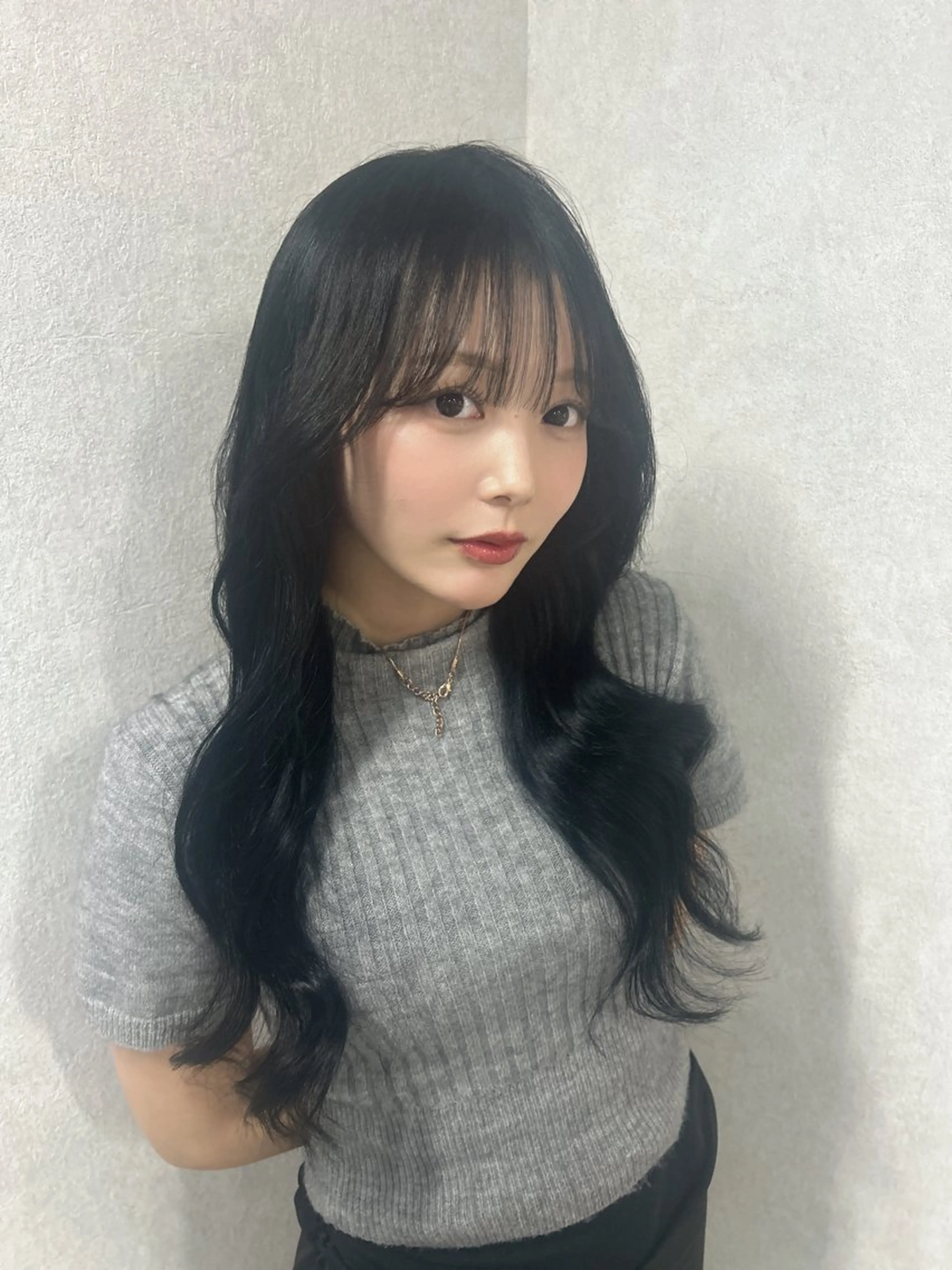 ロング 韓国風ヘア レイヤーカット 髪質改善大阪/ 酸性縮毛矯正/ゆうとのヘアスタイル