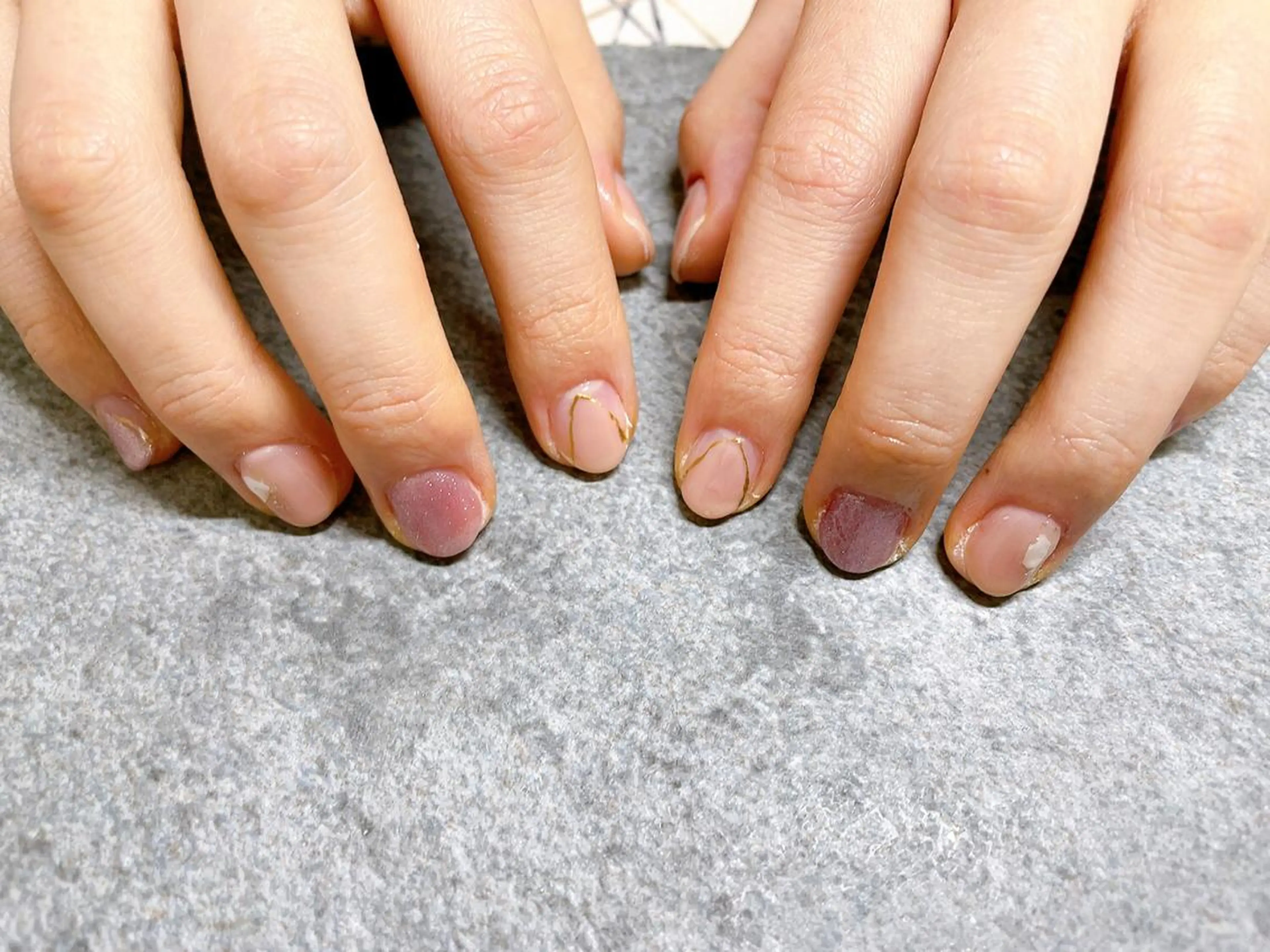 ネイル オーロラネイル フラワーネイル フットネイル フレンチネイル ジェルネイル Mogu nail 二子玉川のネイルデザイン