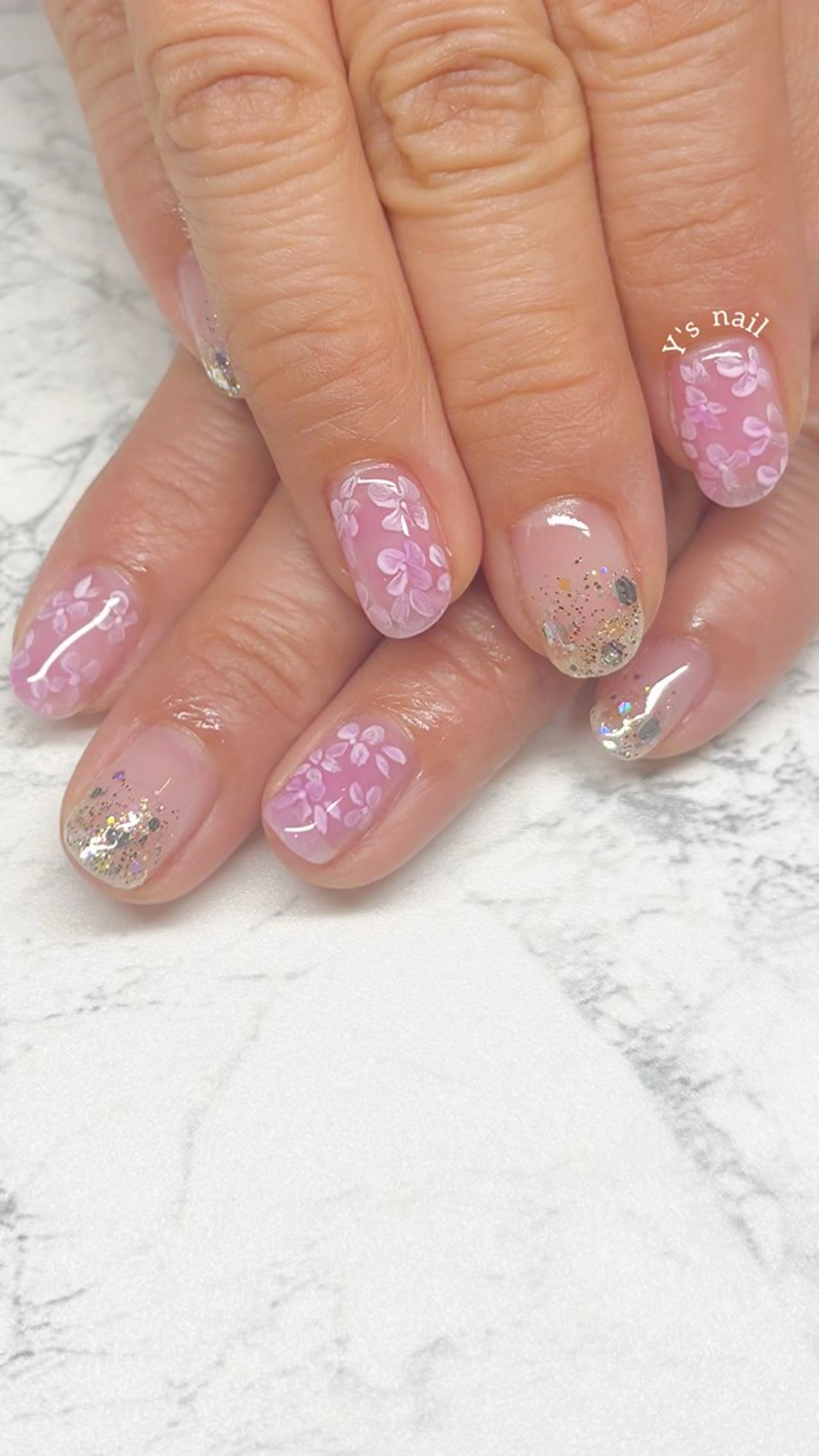ネイル 夏ネイル ハンドネイル 手書きが得意🖌️ Y’s  nailのネイルデザイン