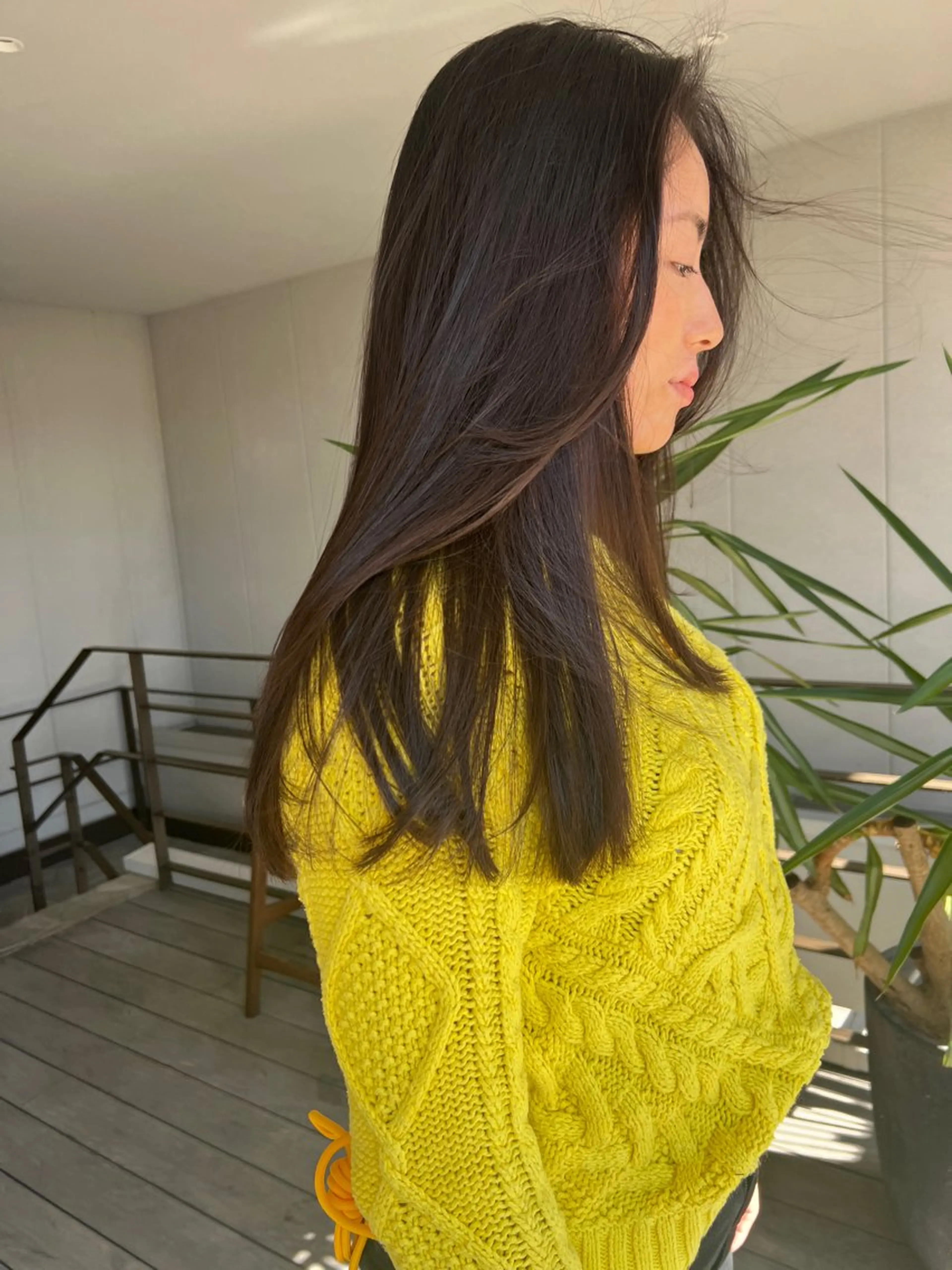 ロング 海外風カーテンバング Mao広尾美容室のヘアスタイル