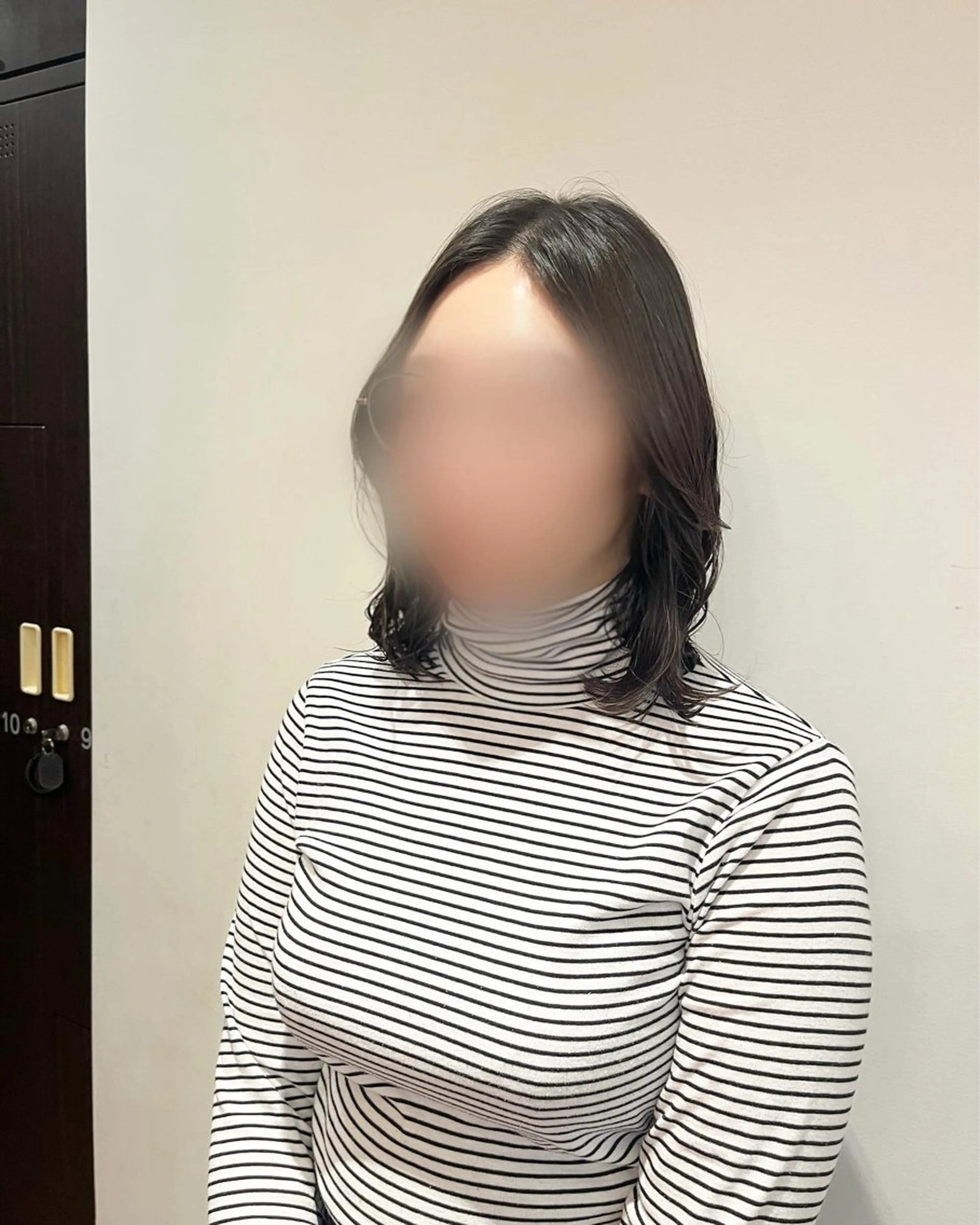 セミロング セミロングパーマ LENAHC ist アベフミナのヘアスタイル