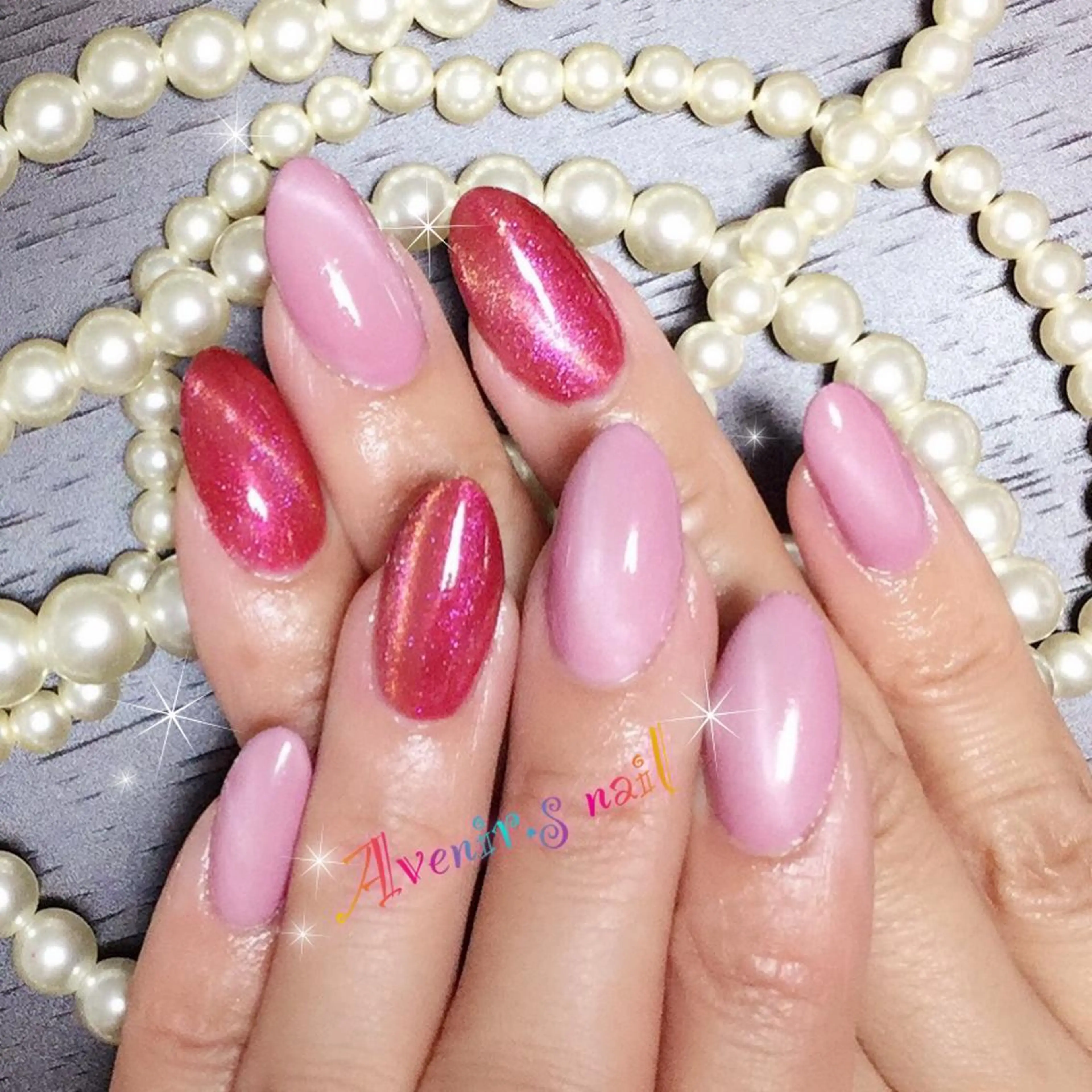 ネイル ジェルネイル マグネットネイル ワンカラーネイル スカルプネイル Home Salon Avenir.のネイルデザイン