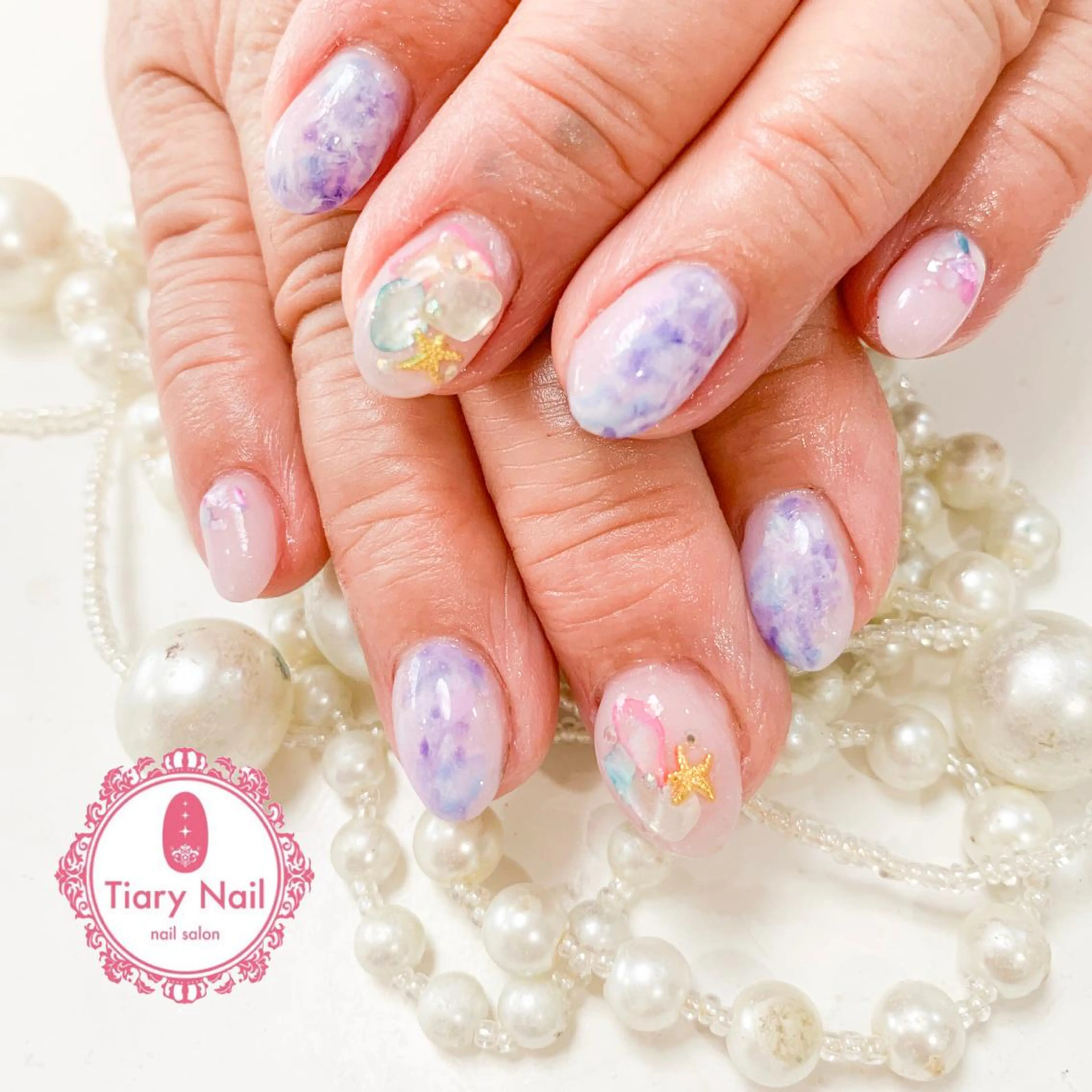 ネイル 💗🪽Tiary Nail🪽💗のネイルデザイン