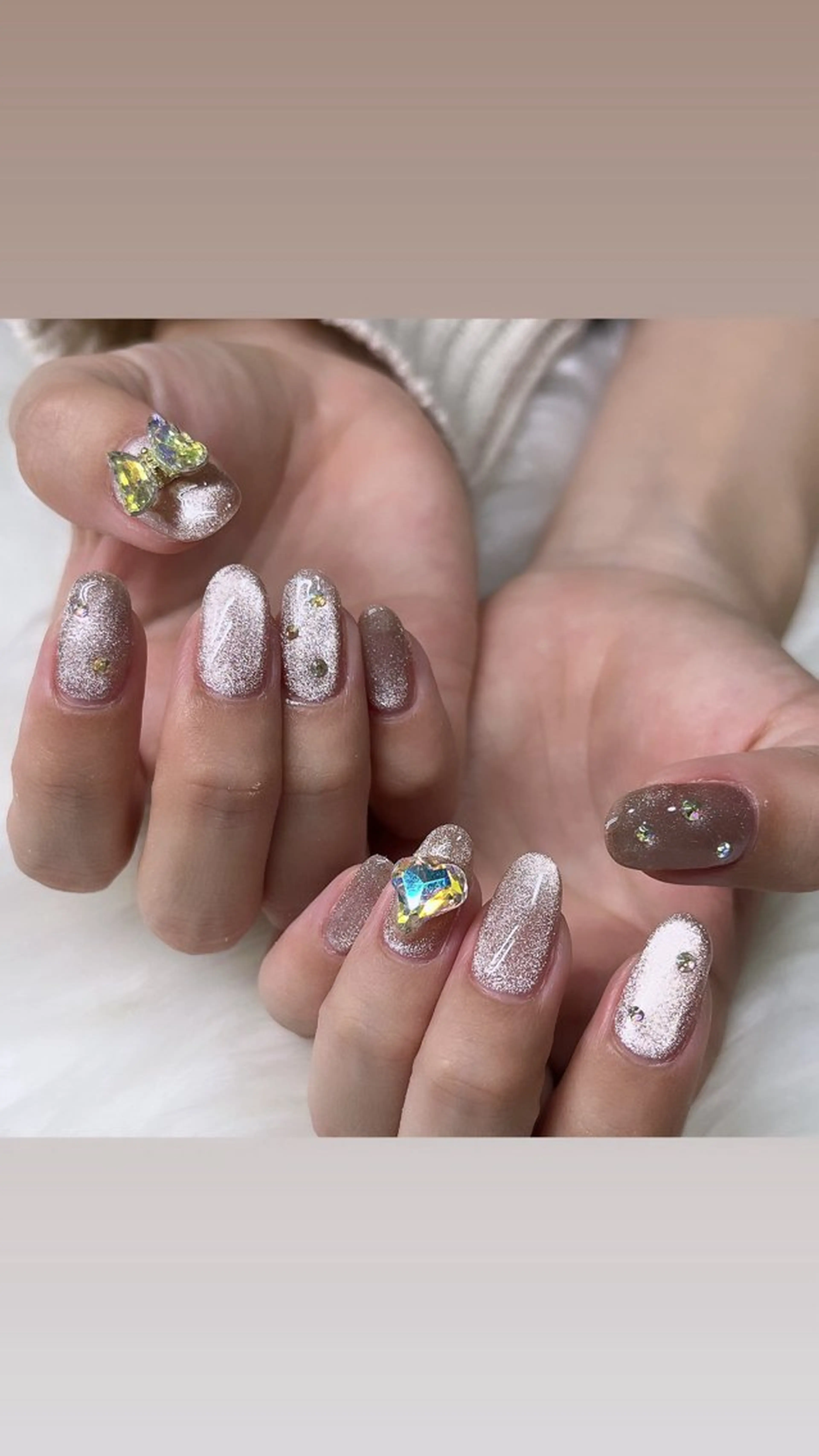 ネイル アートネイル キラキラネイル 韓国ネイル ラメ(グリッター) ロングネイル 🐕🦺Yappy 💗A-tanのネイルデザイン