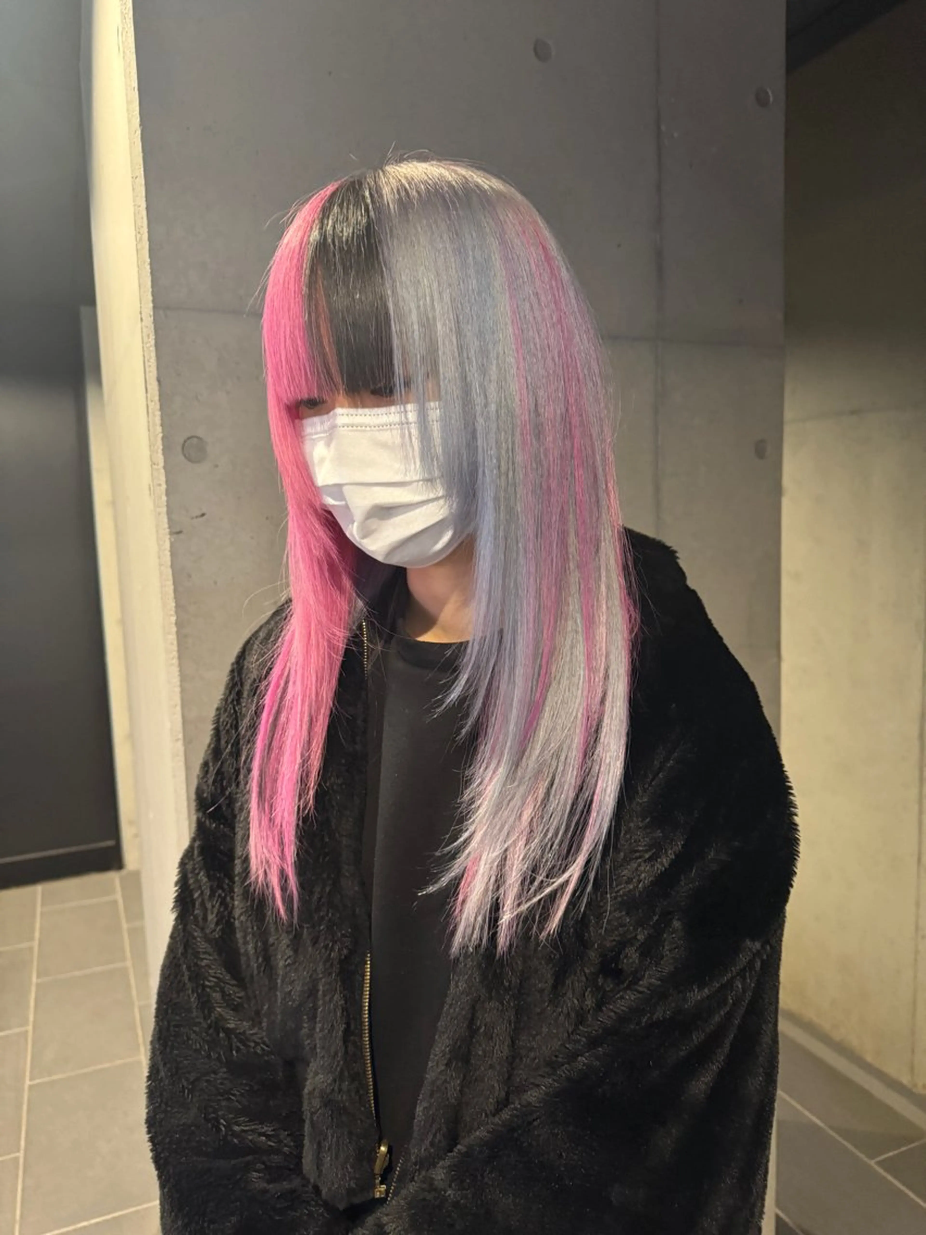 ロング カラー カット ヘアカラー トリートメント だいち/ハイトーン/ デザインカラーのヘアスタイル