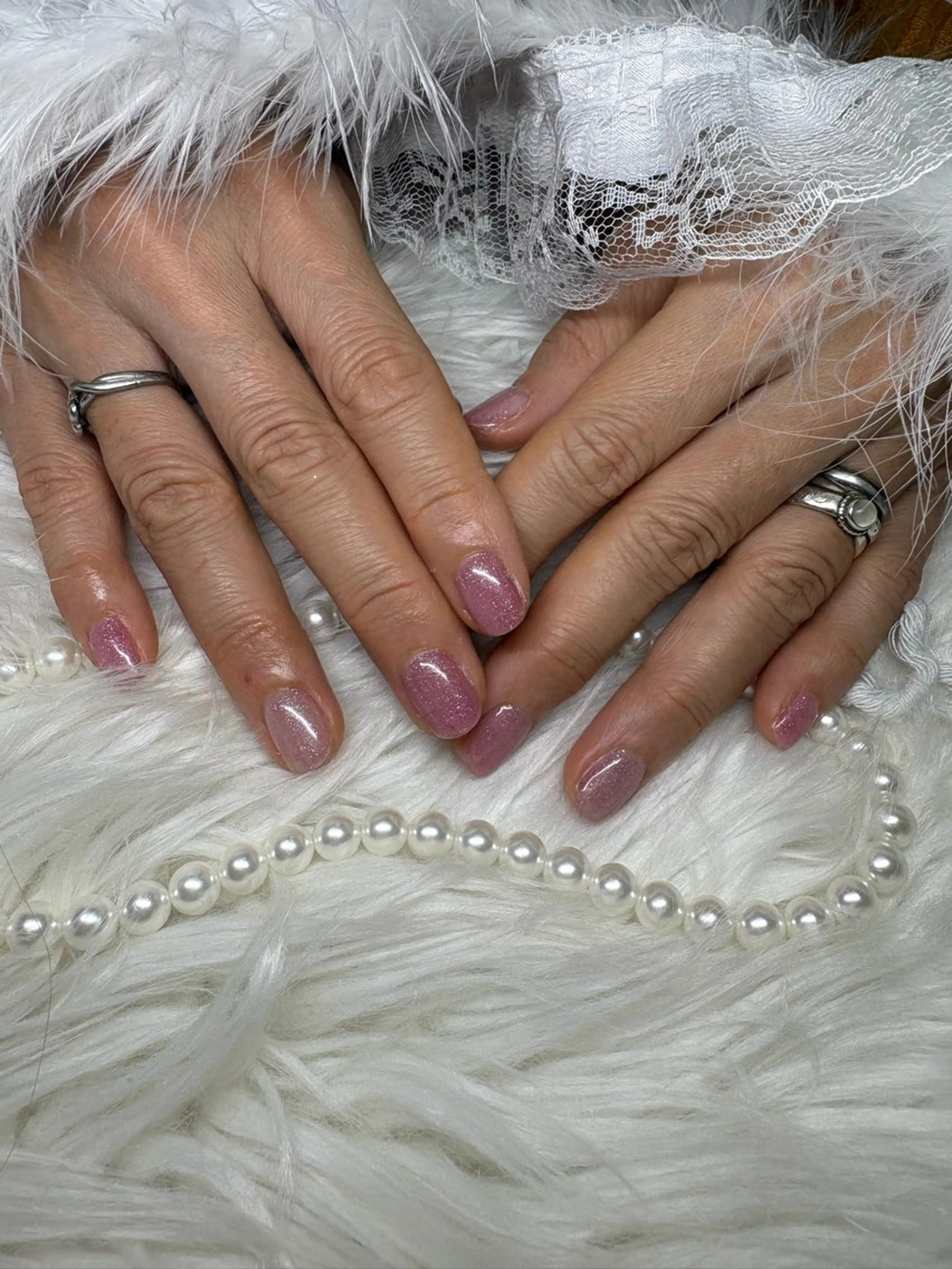 ショート ハンドネイル Pink Alice所属・Pink Alice ふうなのネイルデザイン